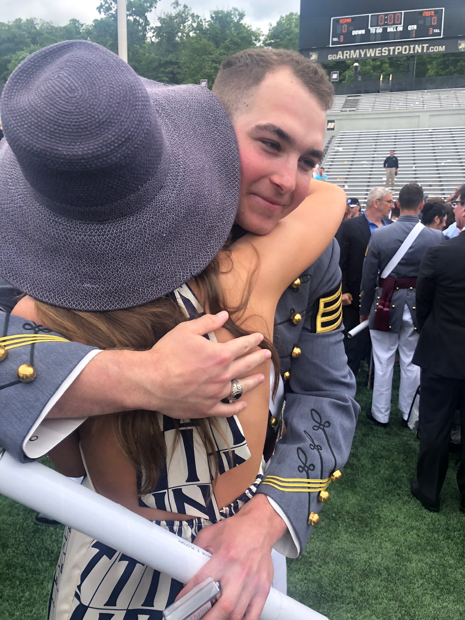 Kennedy and Jake at the 2019 West Point Graduation Ceremony.