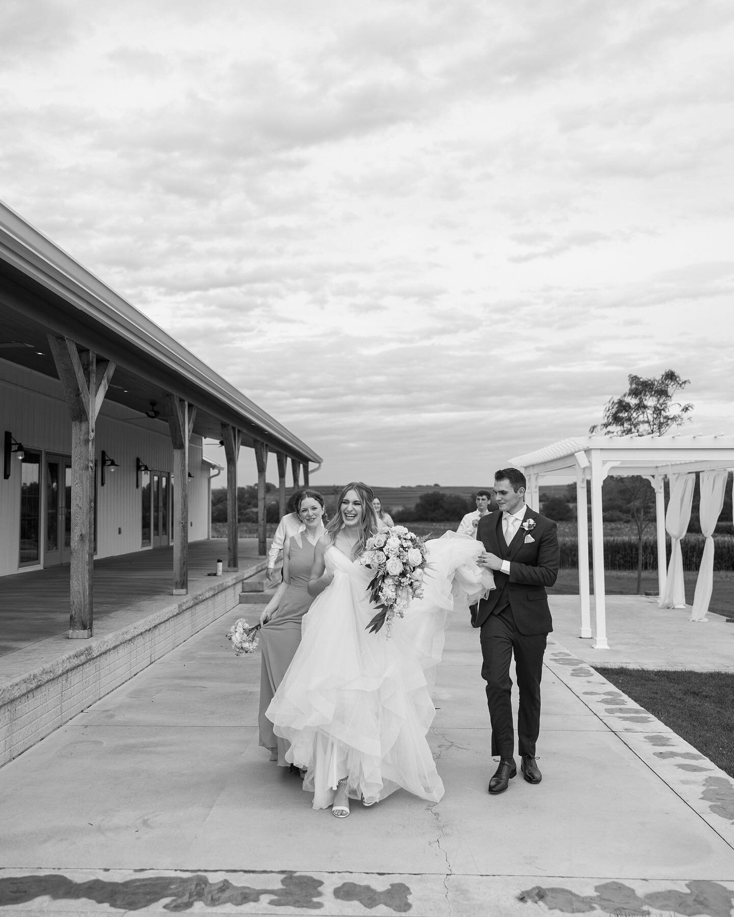 After the rain&hellip; the sun did NOT disappoint ☀️ our favorite thing is going through photos and footage following wedding day and reliving all the best moments again !! We love getting to send off all the smiles, love, laughter, and tears from su