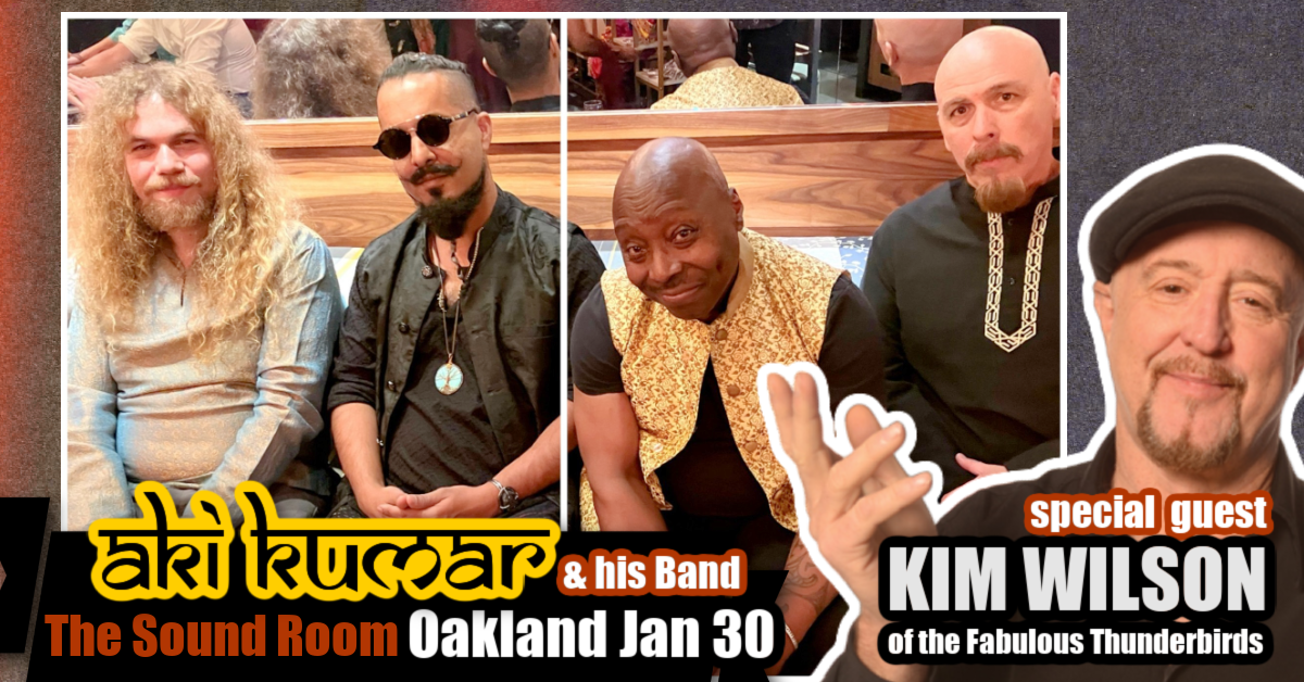 Aki Kumar & his band with special guest Kim Wilson