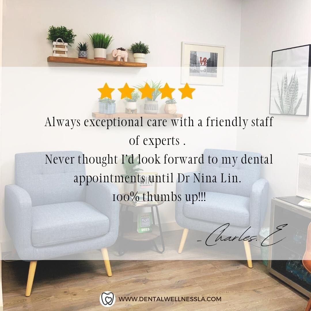 Our greatest satisfaction is our patient happiness. Thank you for your kind review Charles! 

#westood #LA #dental #reviews #dentistry #review