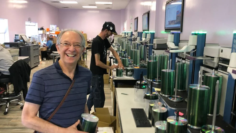 Rick Bleiweiss at Blackstone's audio packaging facilities