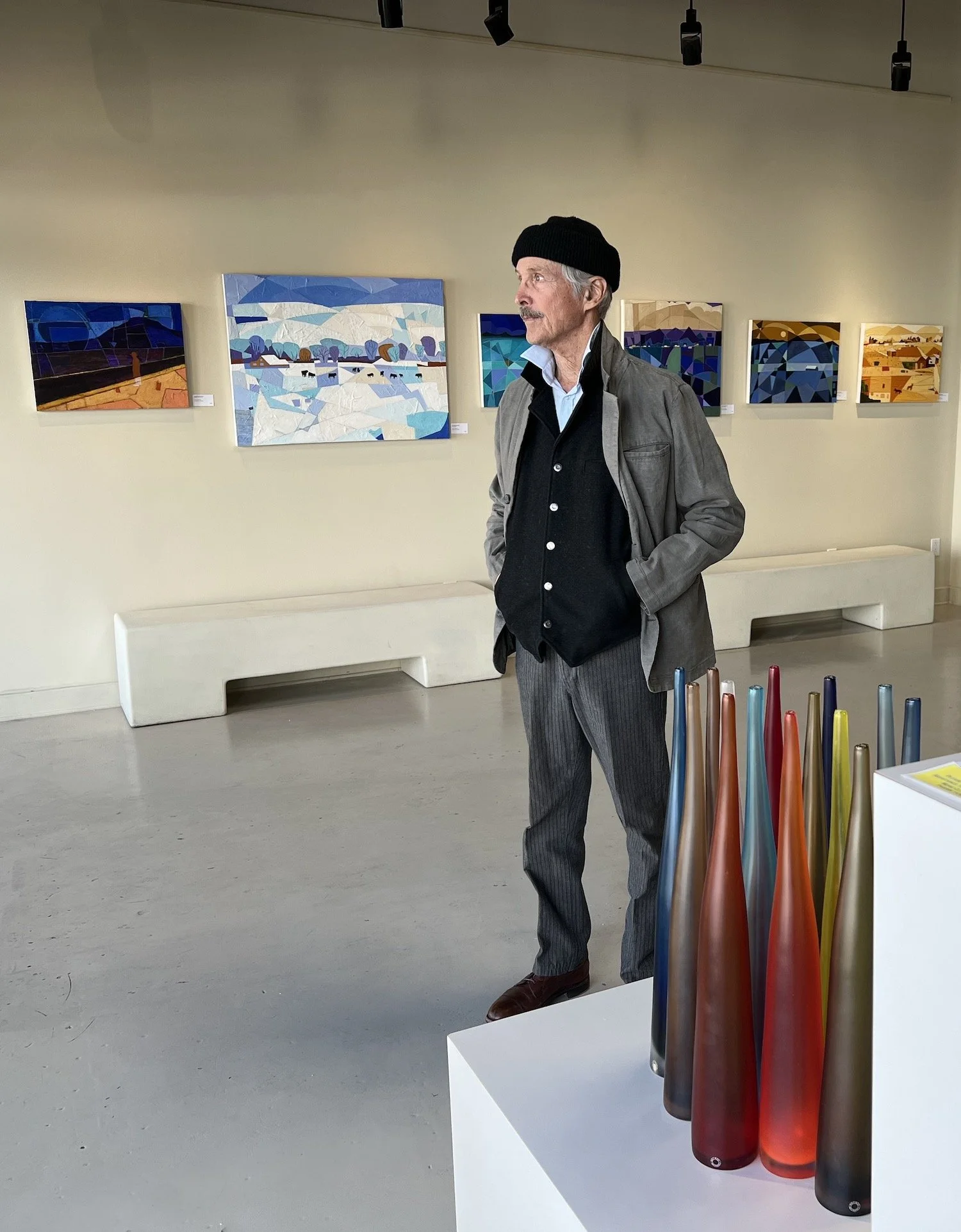 Opening night of my show at Palette Contemporary in Albuquerque before the guests arrived.