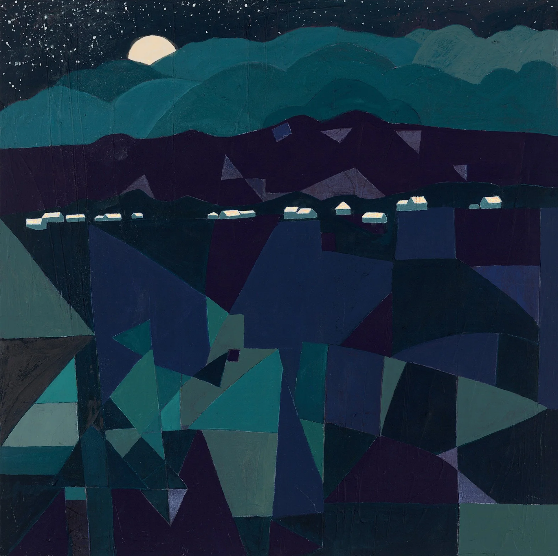 Midnight Moon Over Truchas, NM