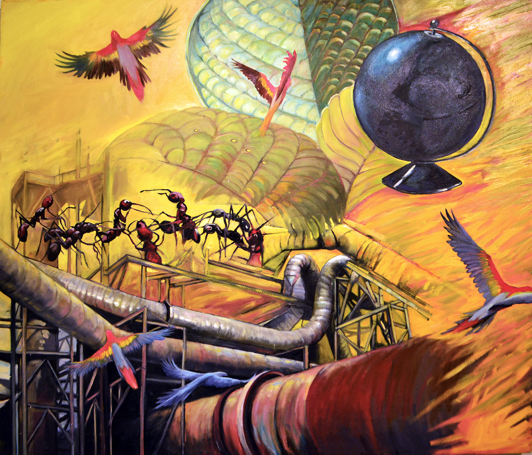   The Known World  2015 oil on canvas 44 x 52” 