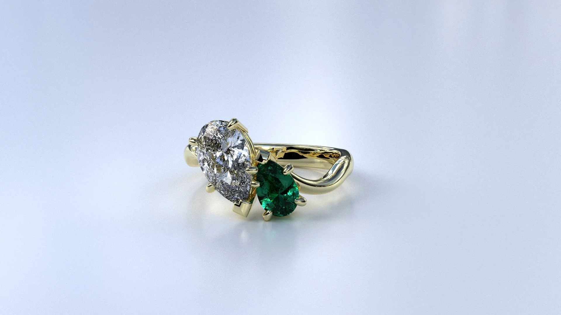 Diamond &amp; Emerald Toi et Moi