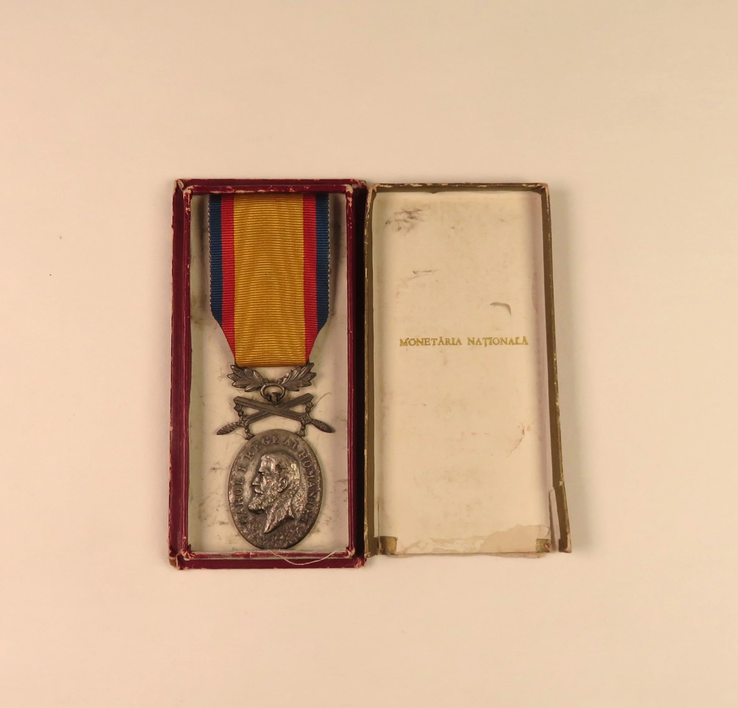 Romania.  Cased Medal for Manhood and Loyalty, 2nd Class