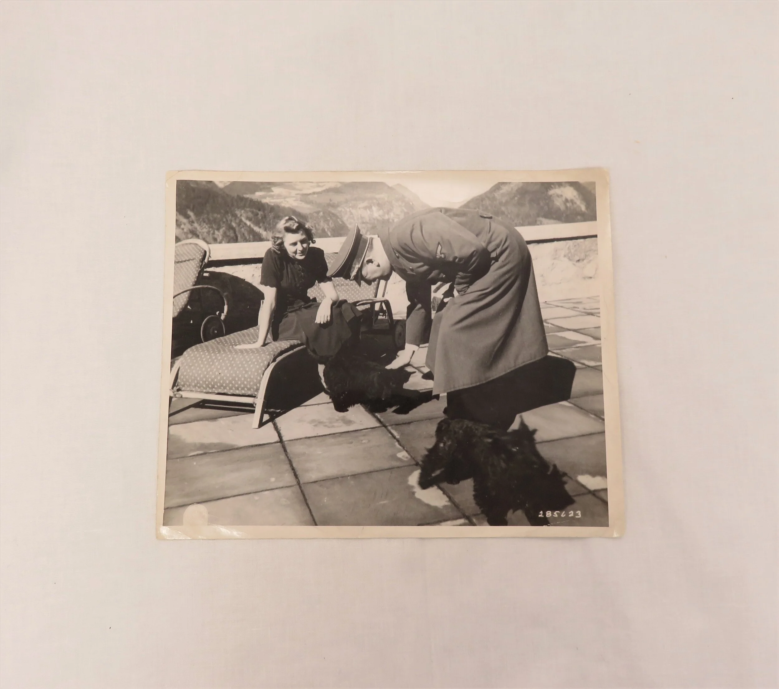 Germany.  Hitler with Eva Braun at the Berghof, US Army Signal Corps