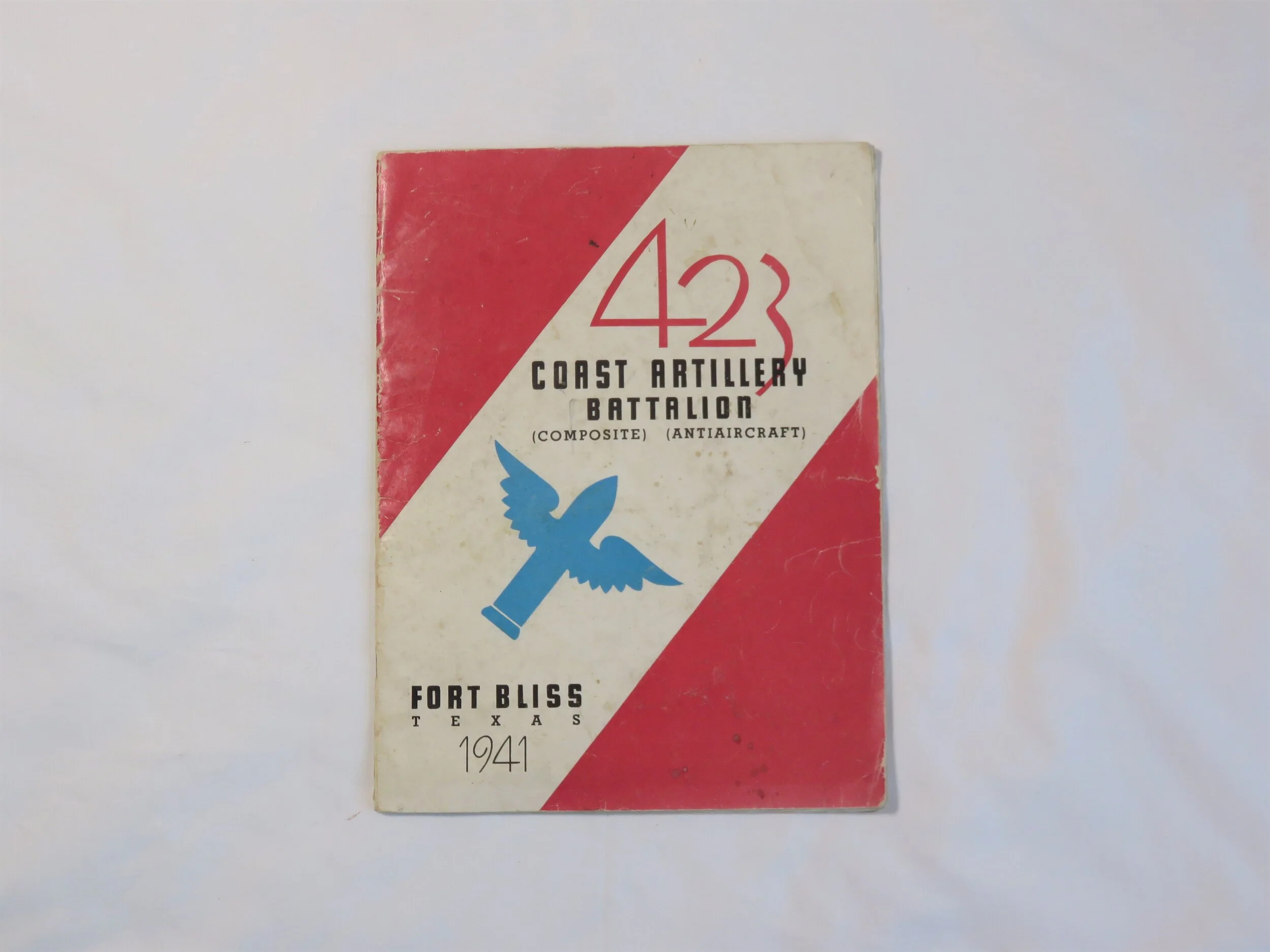 U.S.  1941  423ed Coast Artillery Battalion unit book