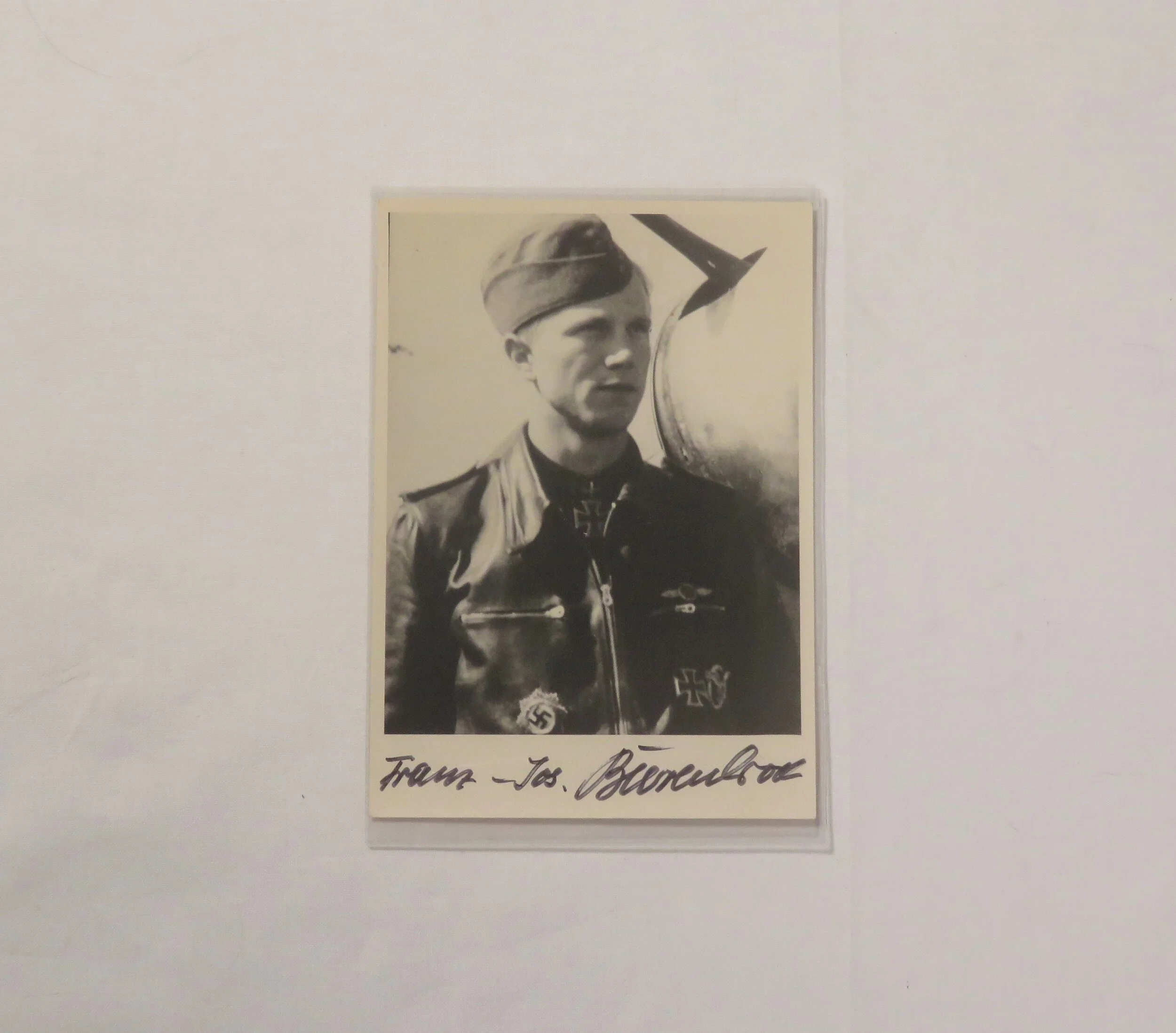 Germany.  Luftwaffe Franz-Josef Beerenbrock, Ace, Autographed