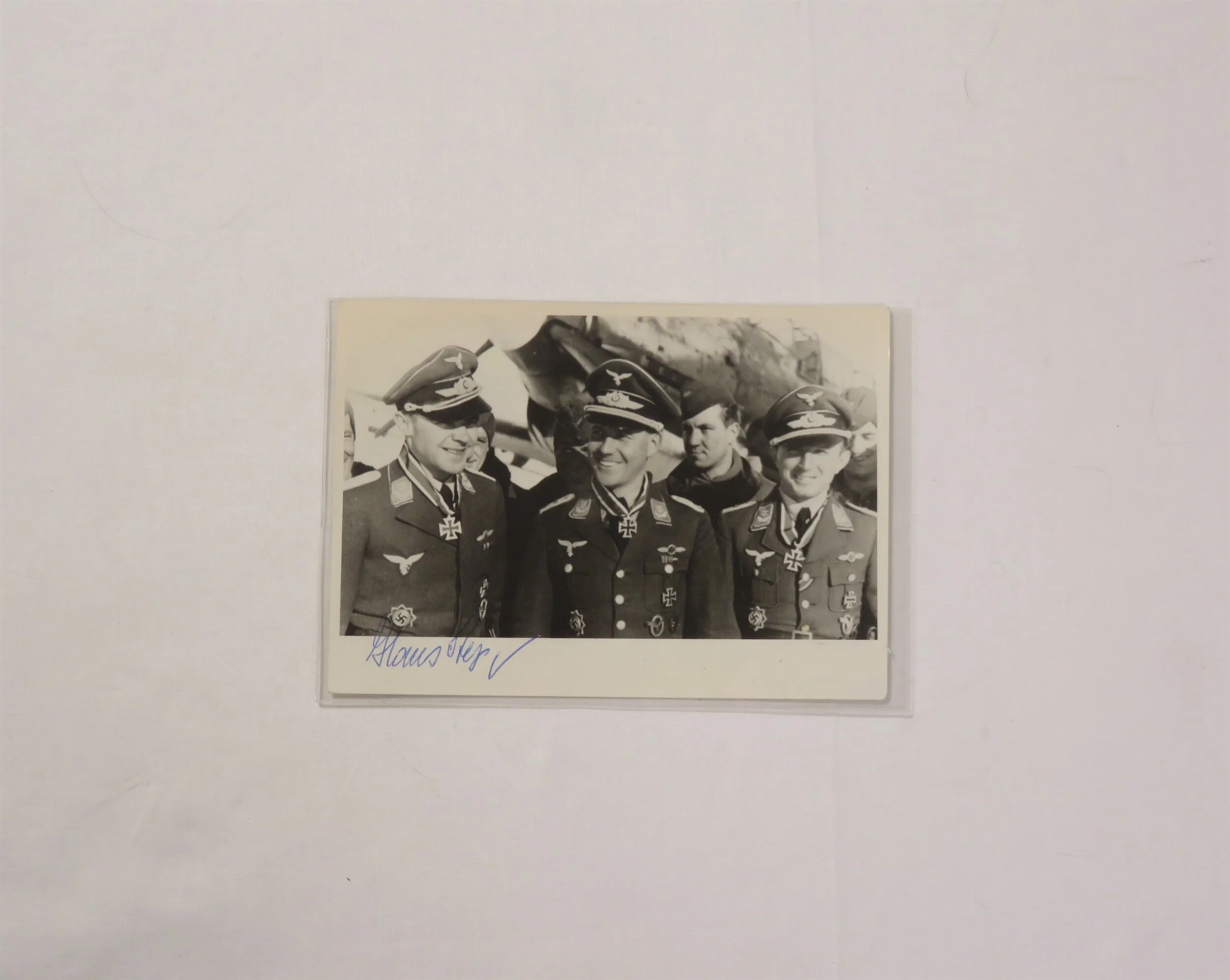 Germany.   Luftwaffe Hans-Karl Stepp, Knights Cross, Autographed