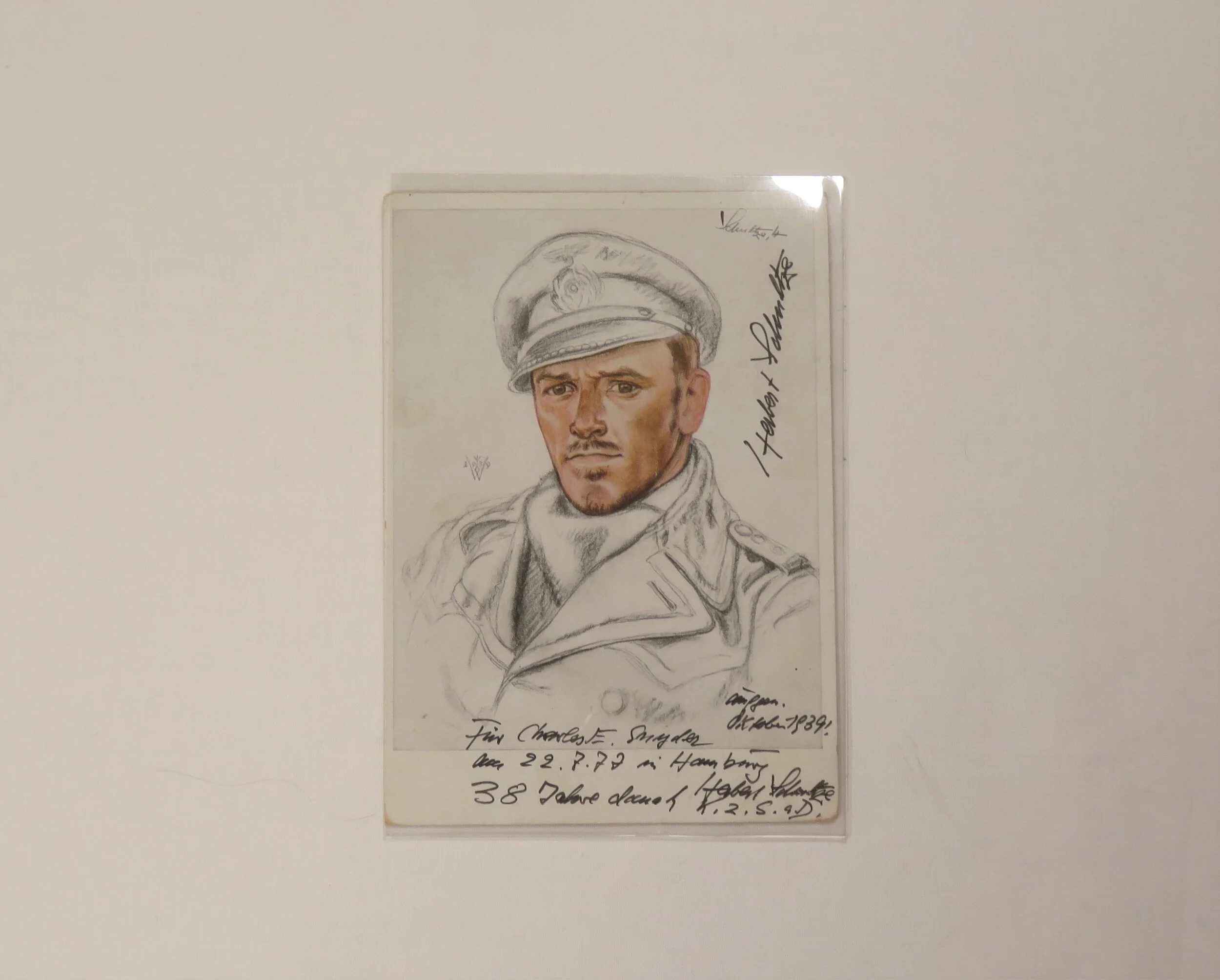 German.  Kregsmarine Herbert Schultze, Autographed