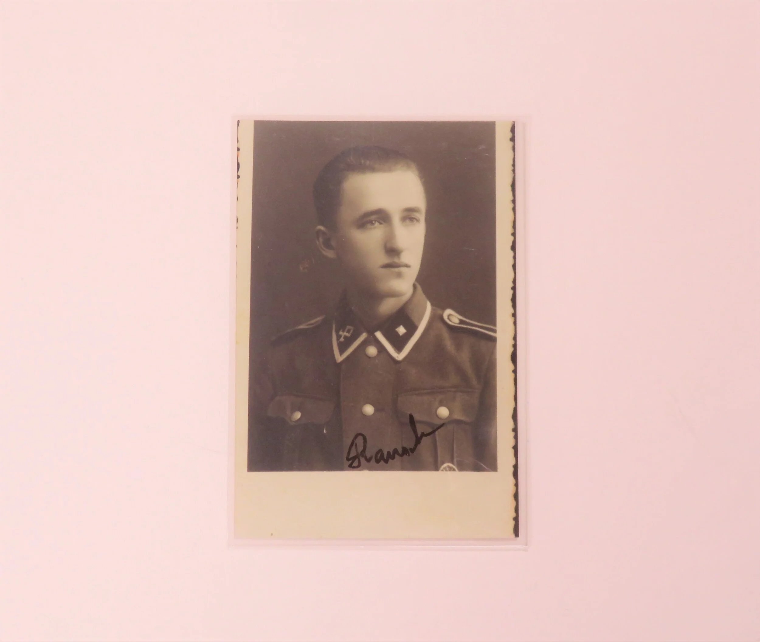 German.  SS Josef Rausch, Autographed