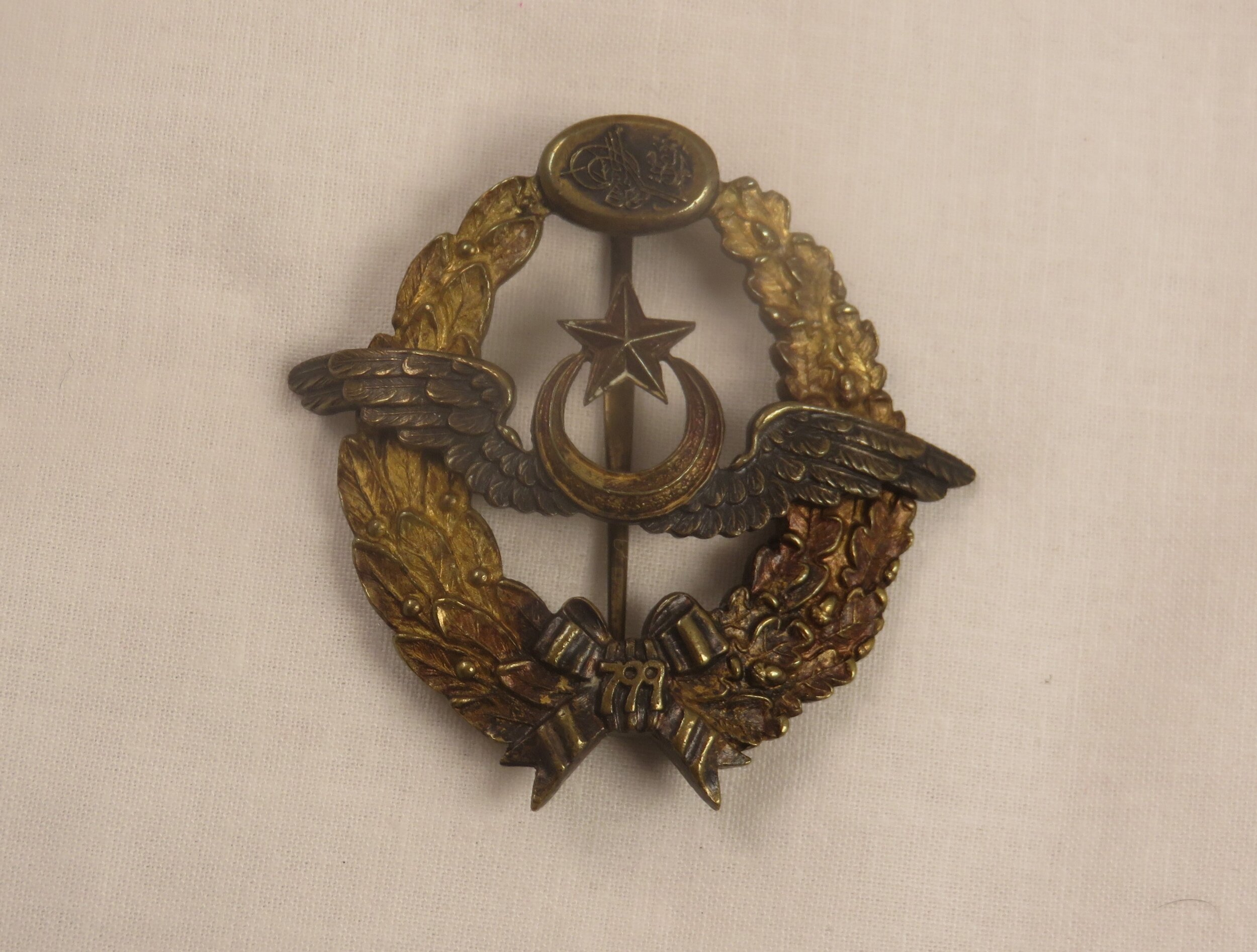 0273 WW1 Turkey Turkish Ottoman Empire Central Powers German Pilot Badge  IR1D 