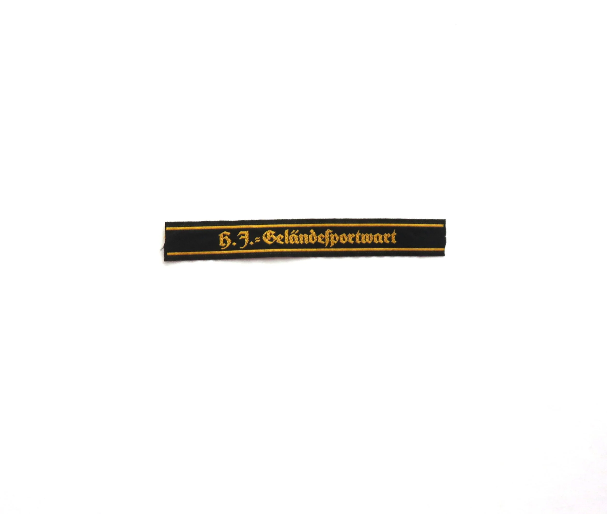 Germany.  HJ Field Exercise Warden Sports Cuff Title