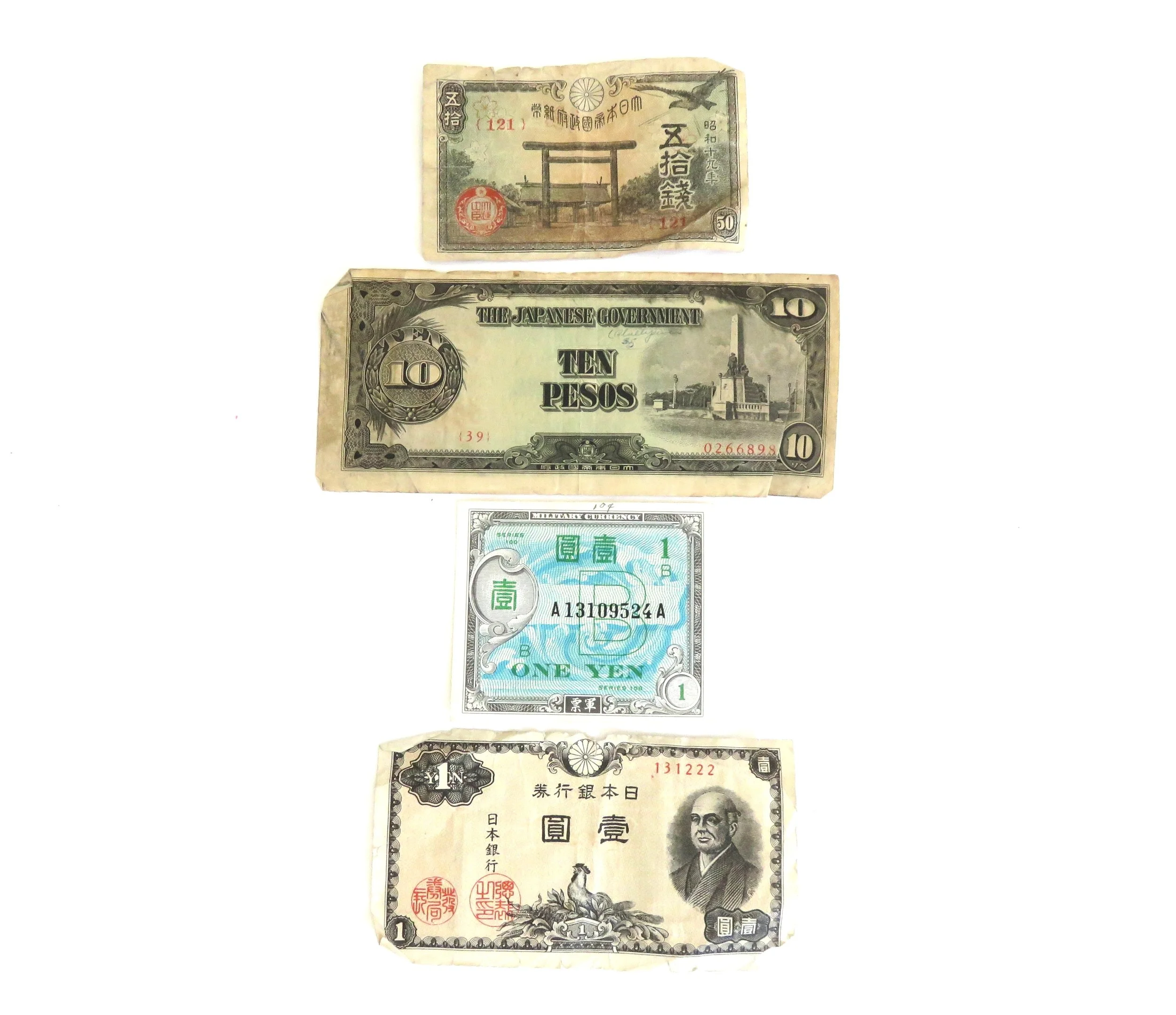 Japan.  WW2 Period, Invasion Money and Post War Money