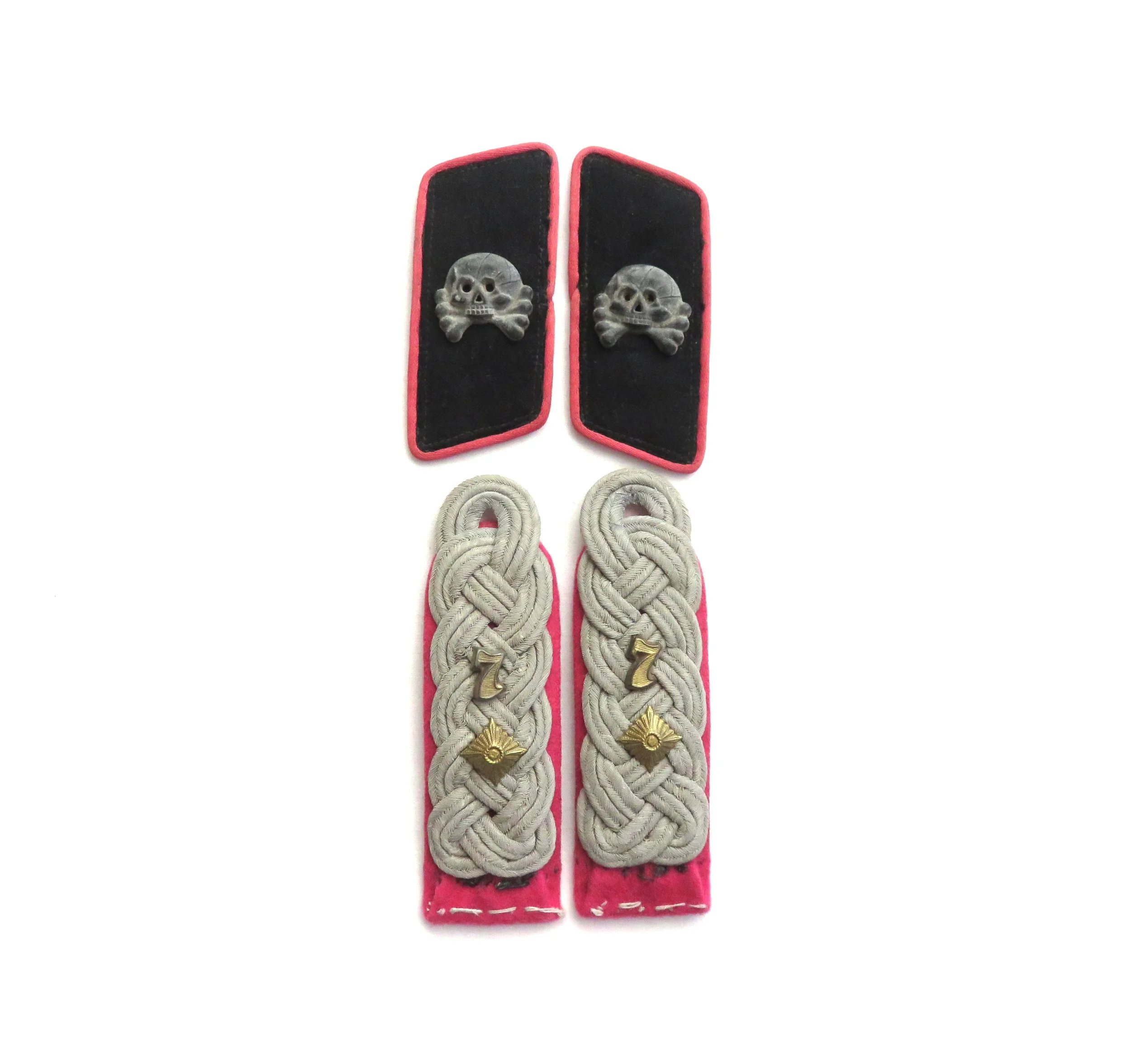 Germany.  Heer (Army) Panzer Lt. Col. Collar Tabs & Shoulder Boards