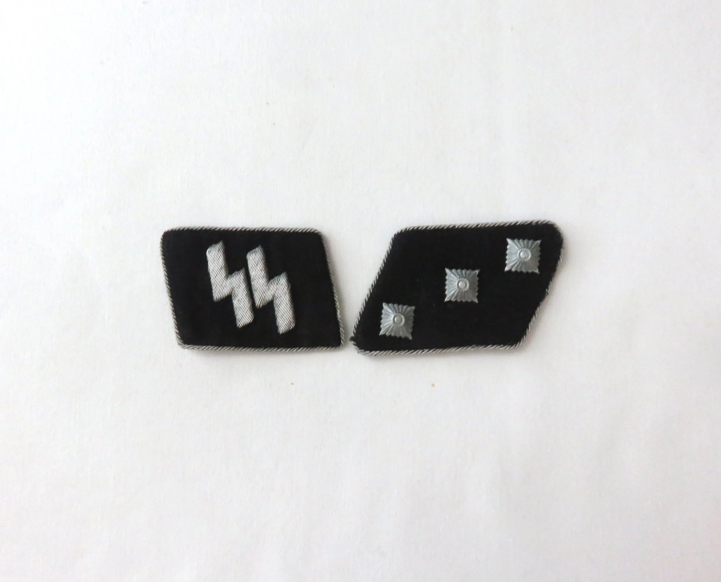 Germany.  Waffen-SS Captain's Collar Tabs