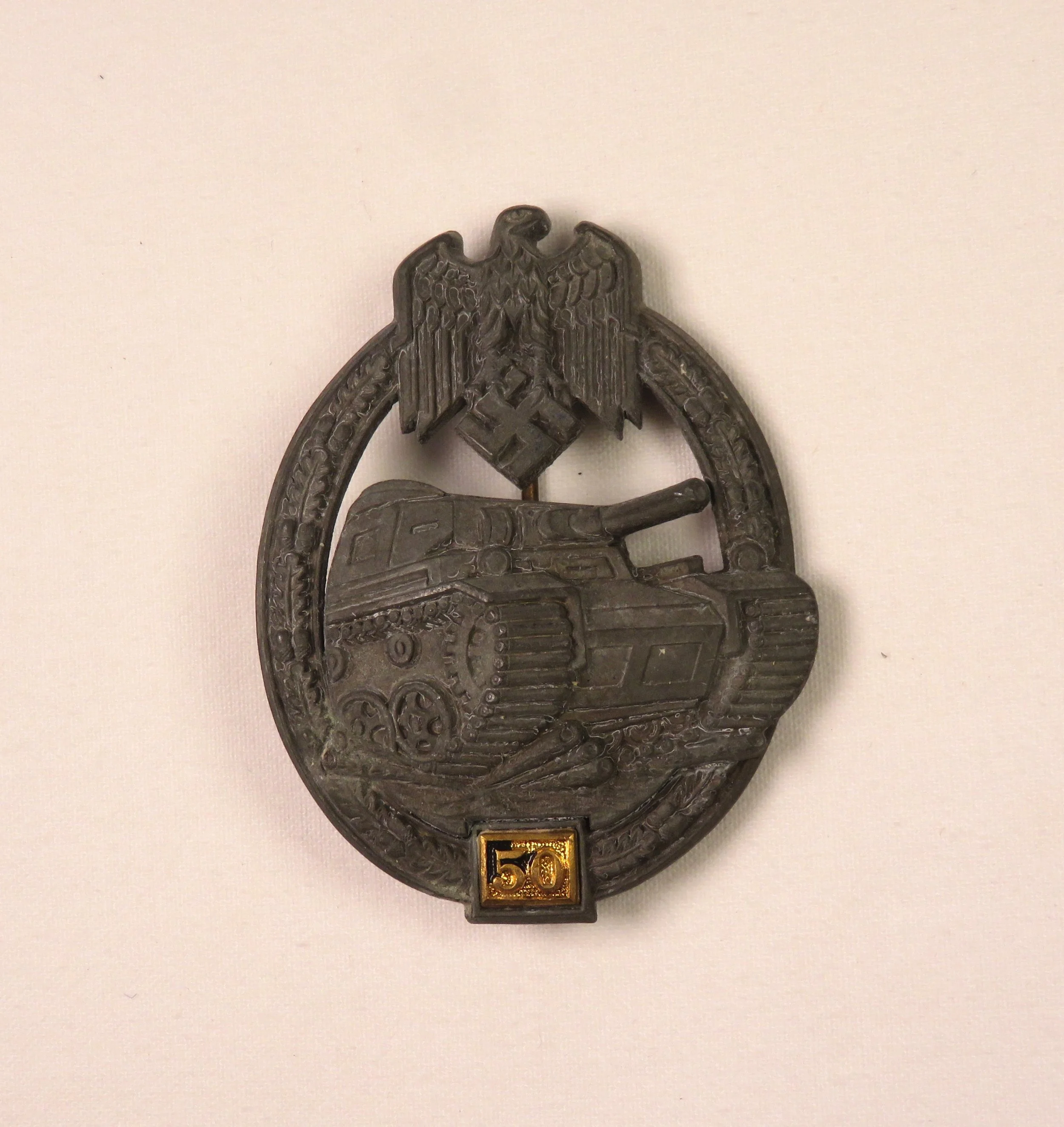 Germany. Wehrmacht Panzer Assault - 50 Badge by Gustav Brehmer