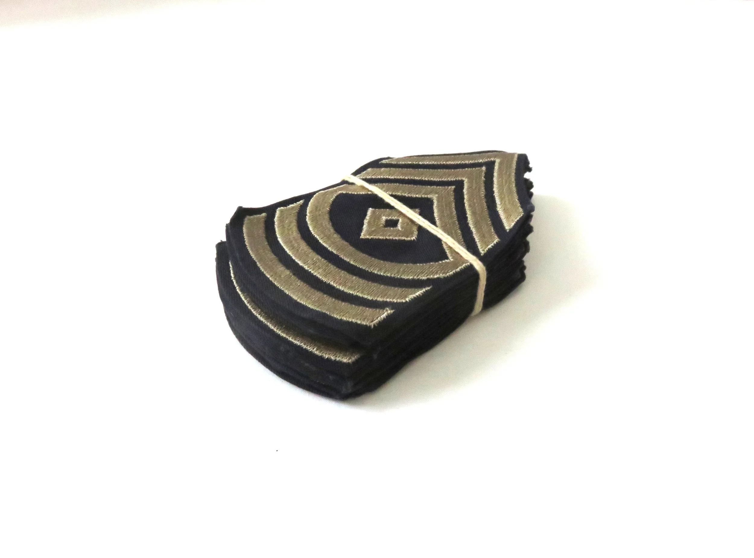 U.S. Army First Sergeant Sleeve Rank, Factory Bundle of 9 Sets