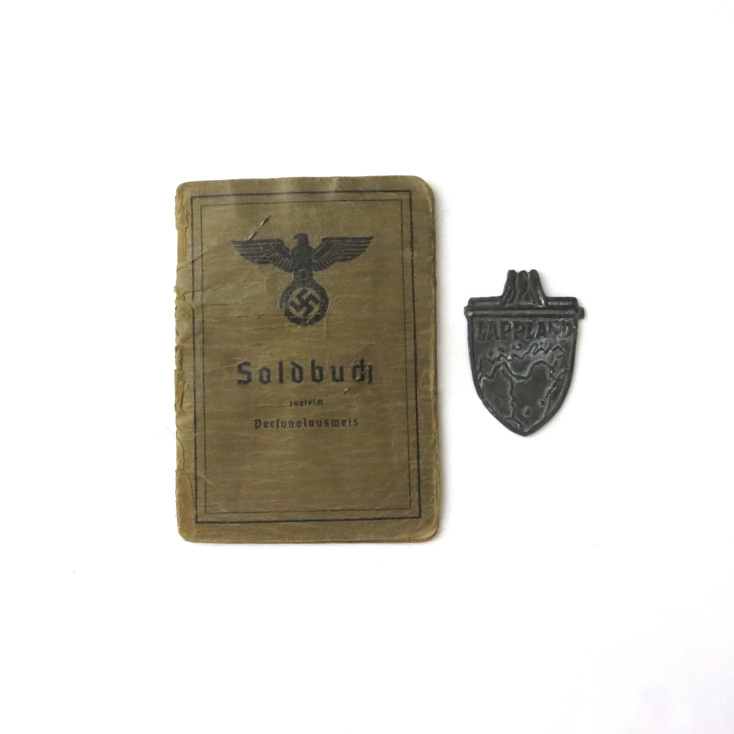 Germany.  Heer (Army) Soldbuch & Lappland Shield to Johann Wagner
