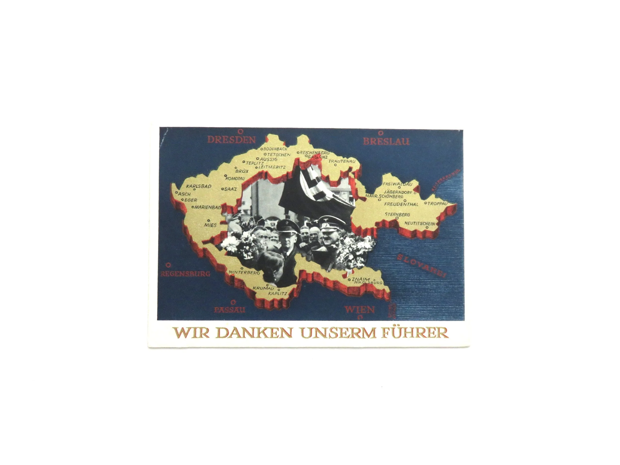 Germany. Wir Danken Unserm Fuhrer - "We Thank our Leader" Postcard