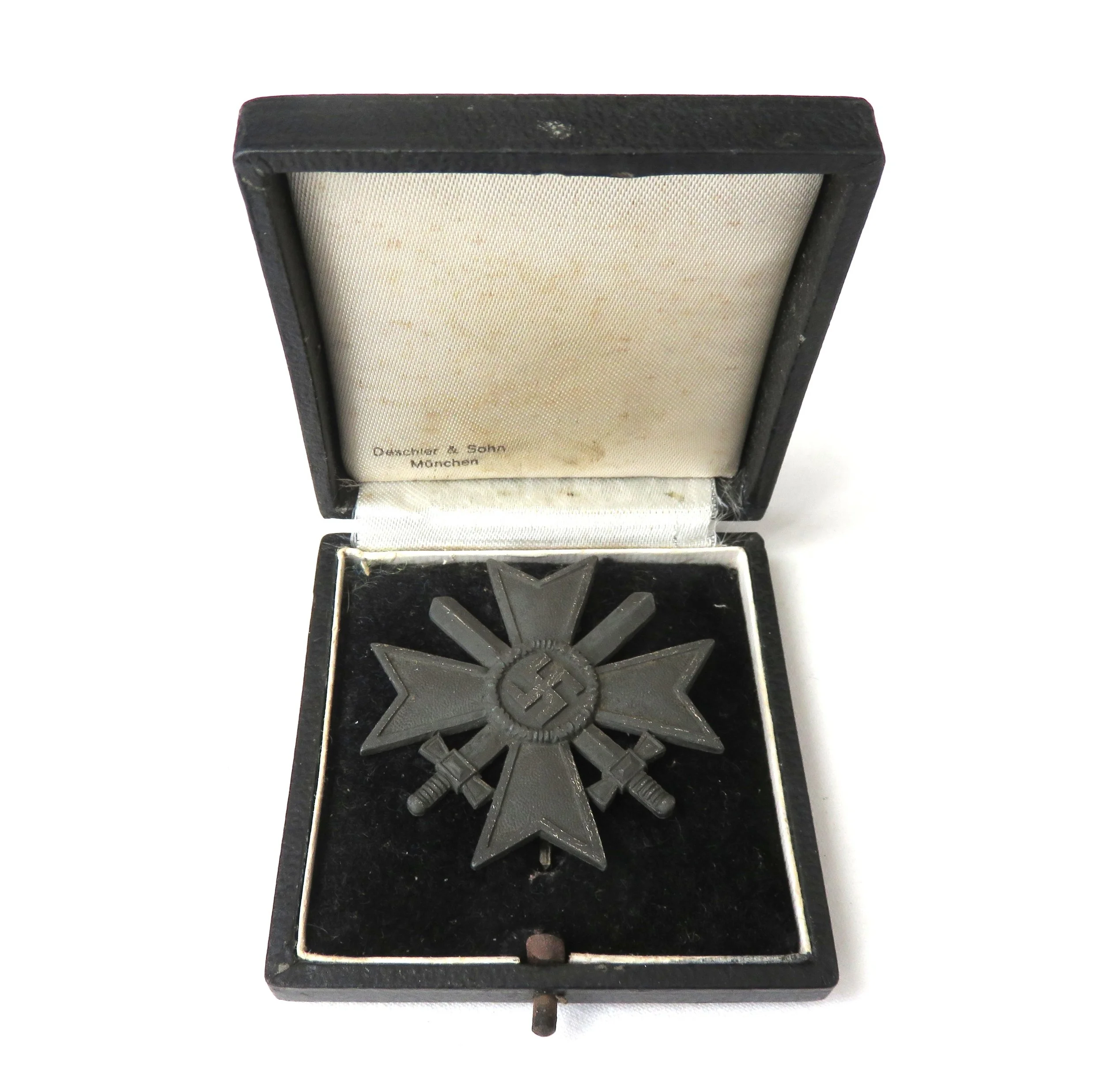 Germany.  Cased War Merit Cross, 1st Class w/ Swords by Schinkle