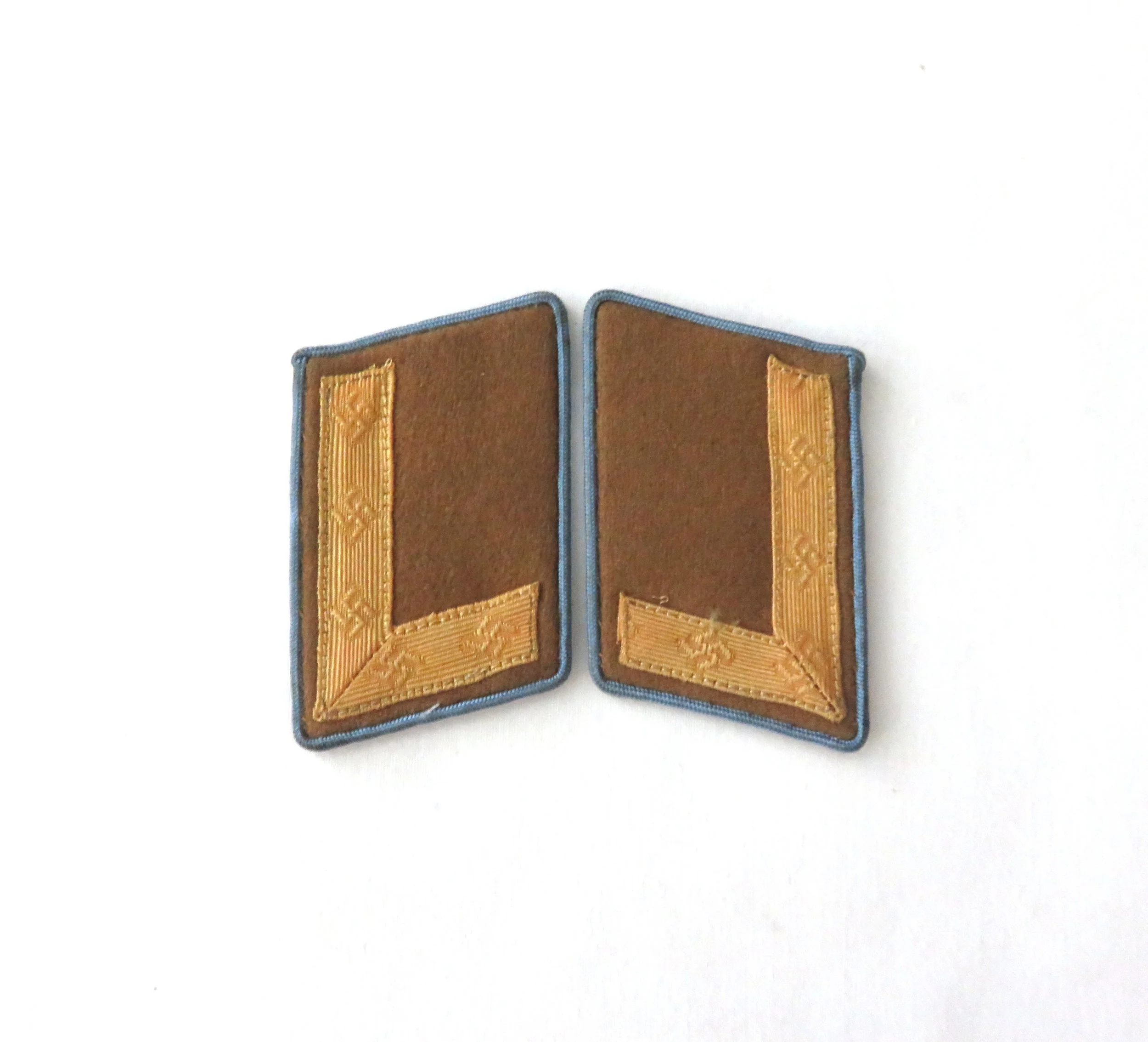 Germany.  NSDAP Kreisletung Stellenleiter Collar Tabs w/RZM Tag