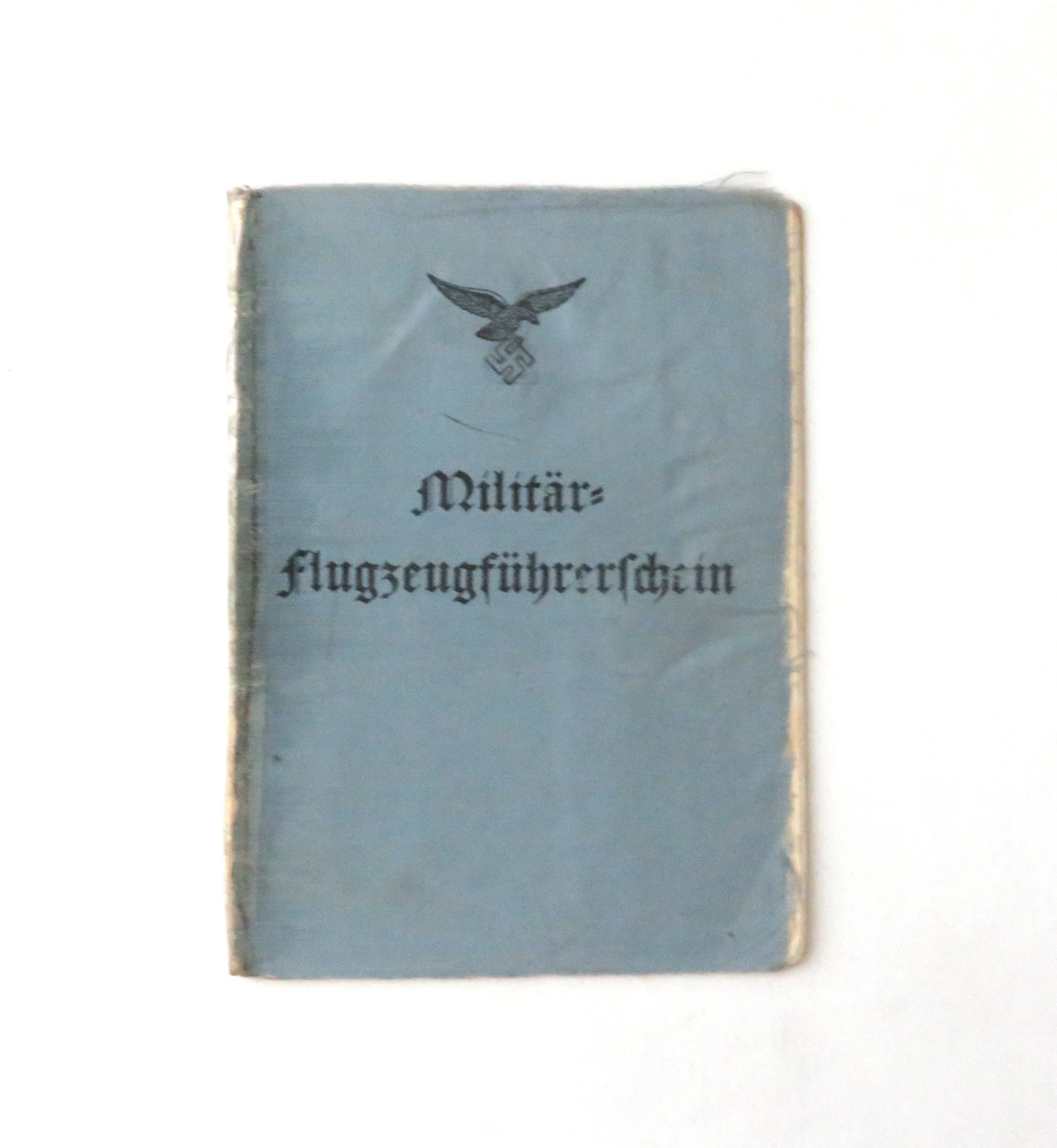 Germany.  Luftwaffe.  Bomber Pilot License Book, Willy Ehrhardt