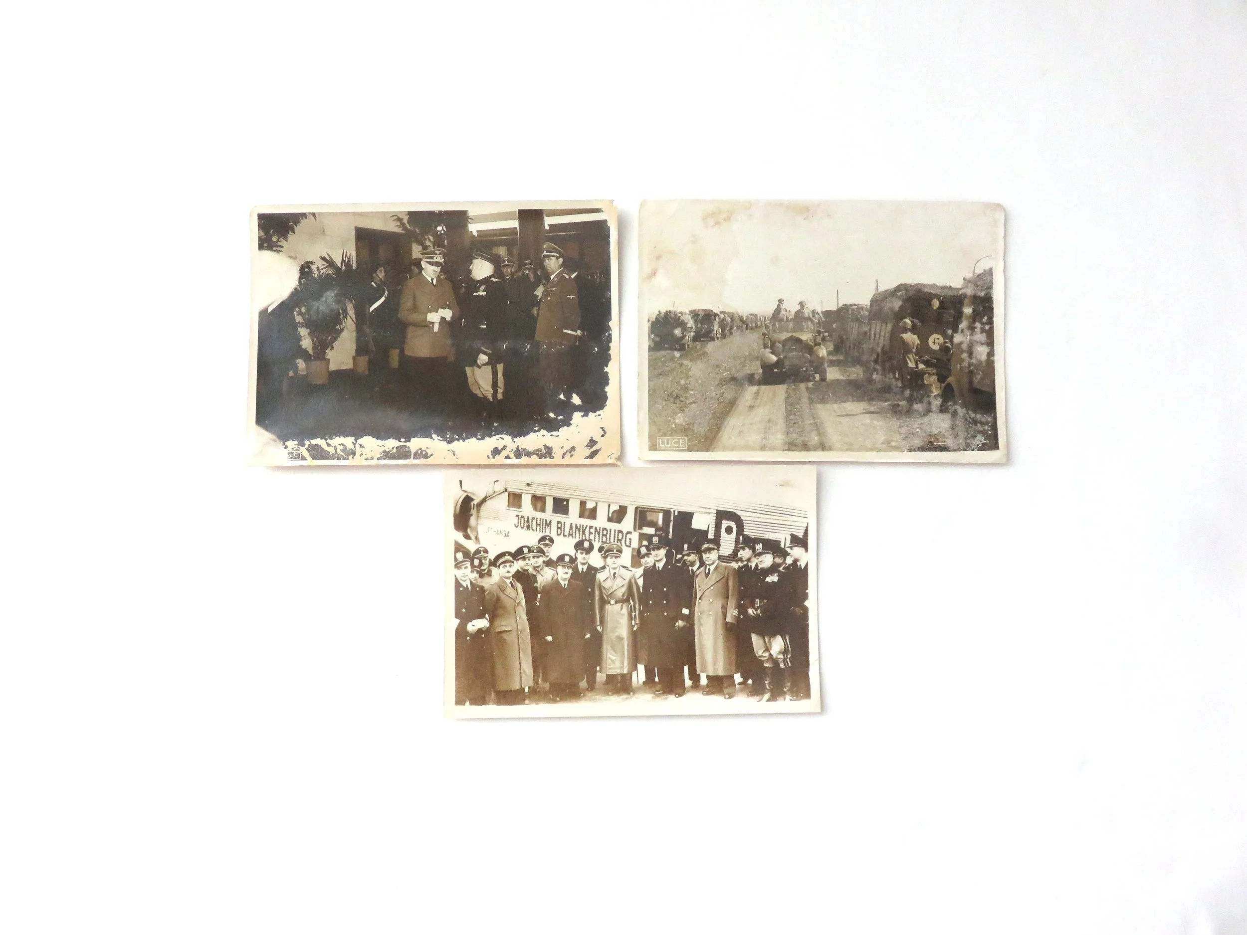 Germany & Italy.  Hitler & Mussolini in Russia - Press Photos