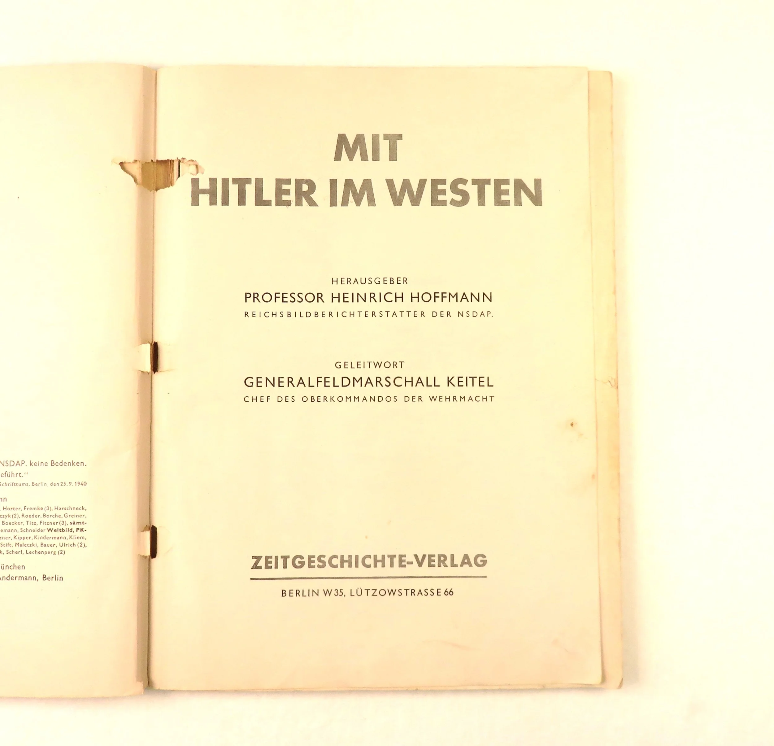 Germany.  With Hitler in the West by Hoffmann