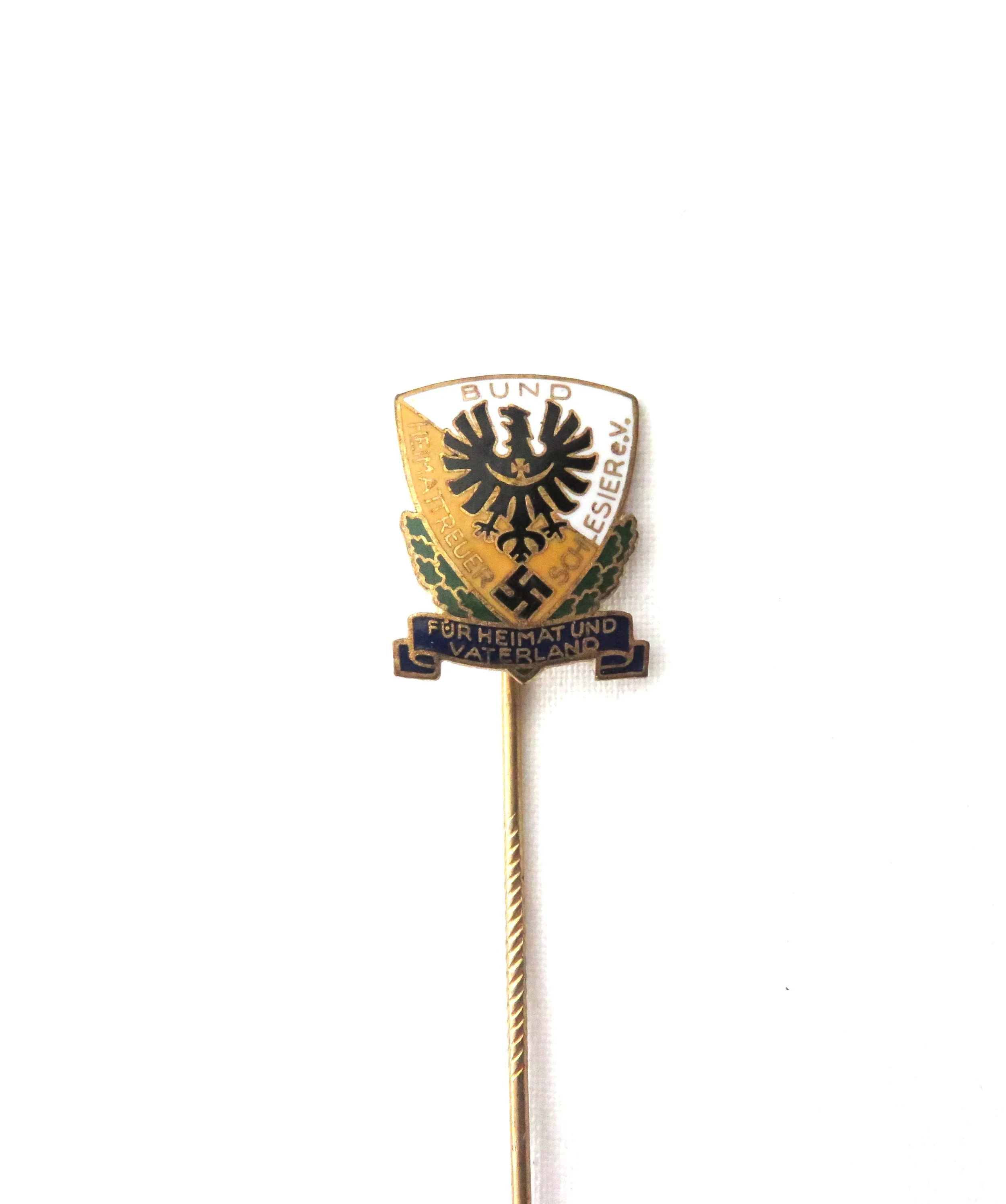 Germany.  Bund Heimattreuer Schlesier Membership Stickpin