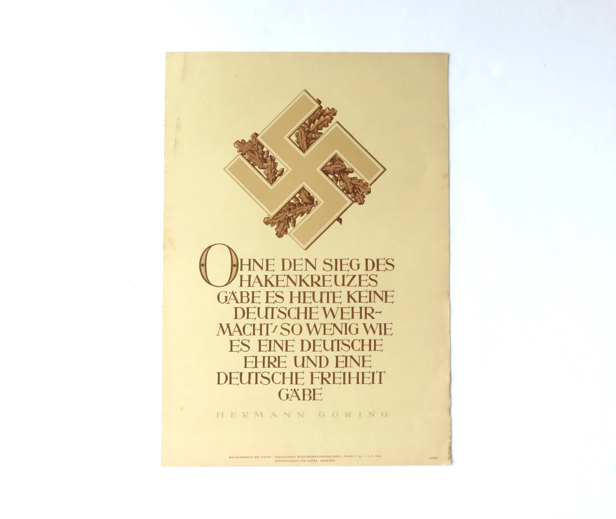 Germany.  Propaganda Poster