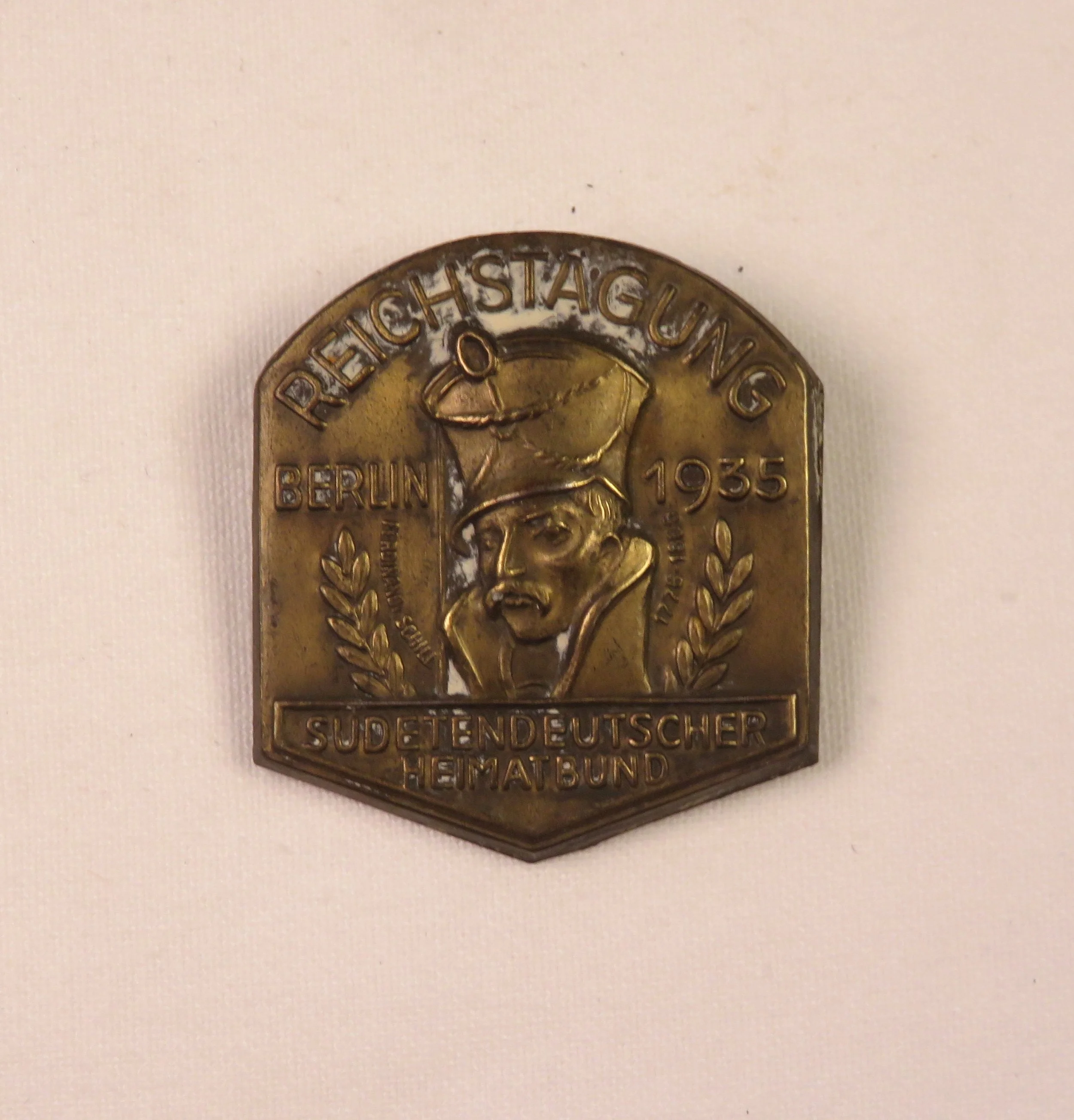 Germany.  Sudeten German Homeland Association Reichstag Badge, Berlin 1935