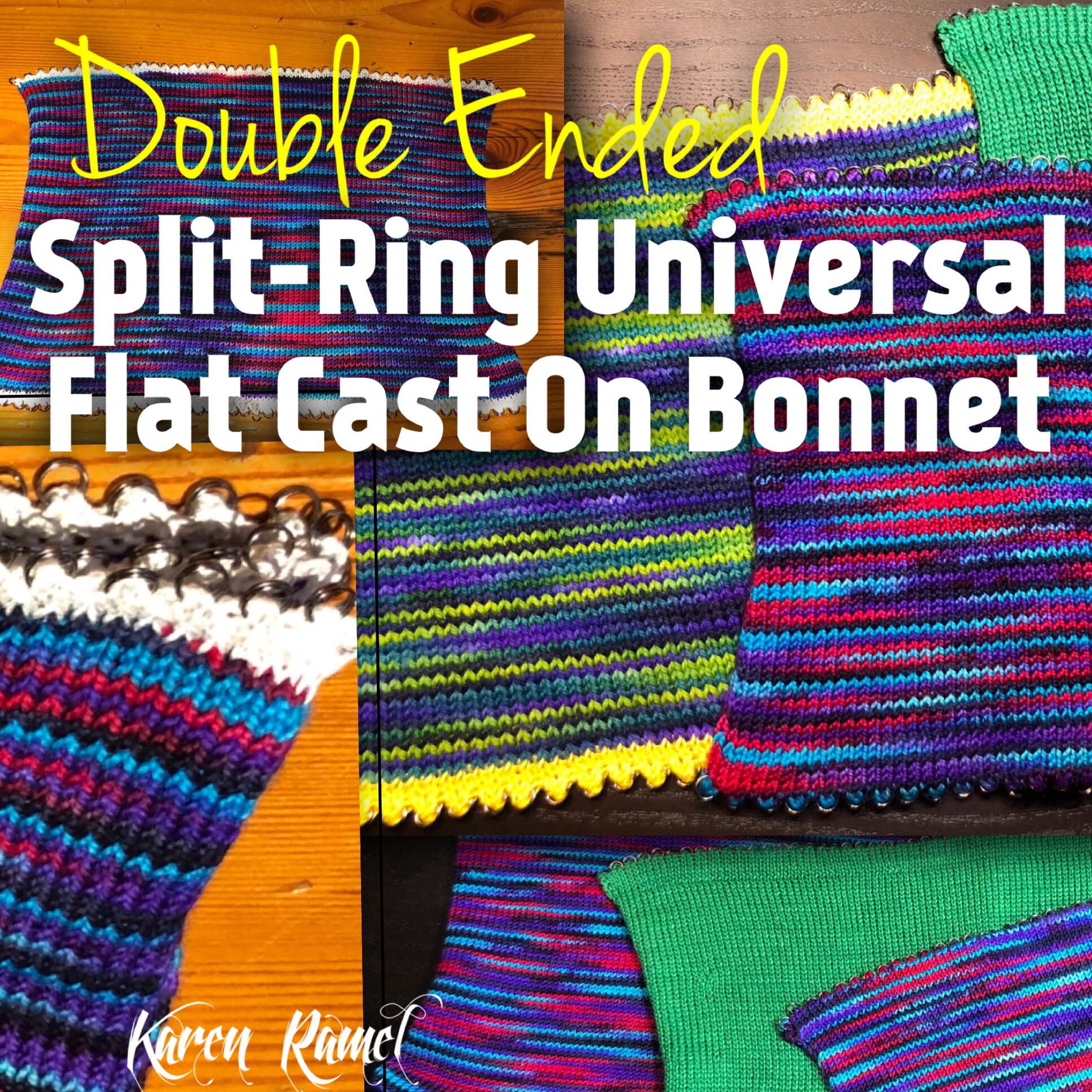 Double Ended Split-Ring Universal Flat Cast On Bonnet