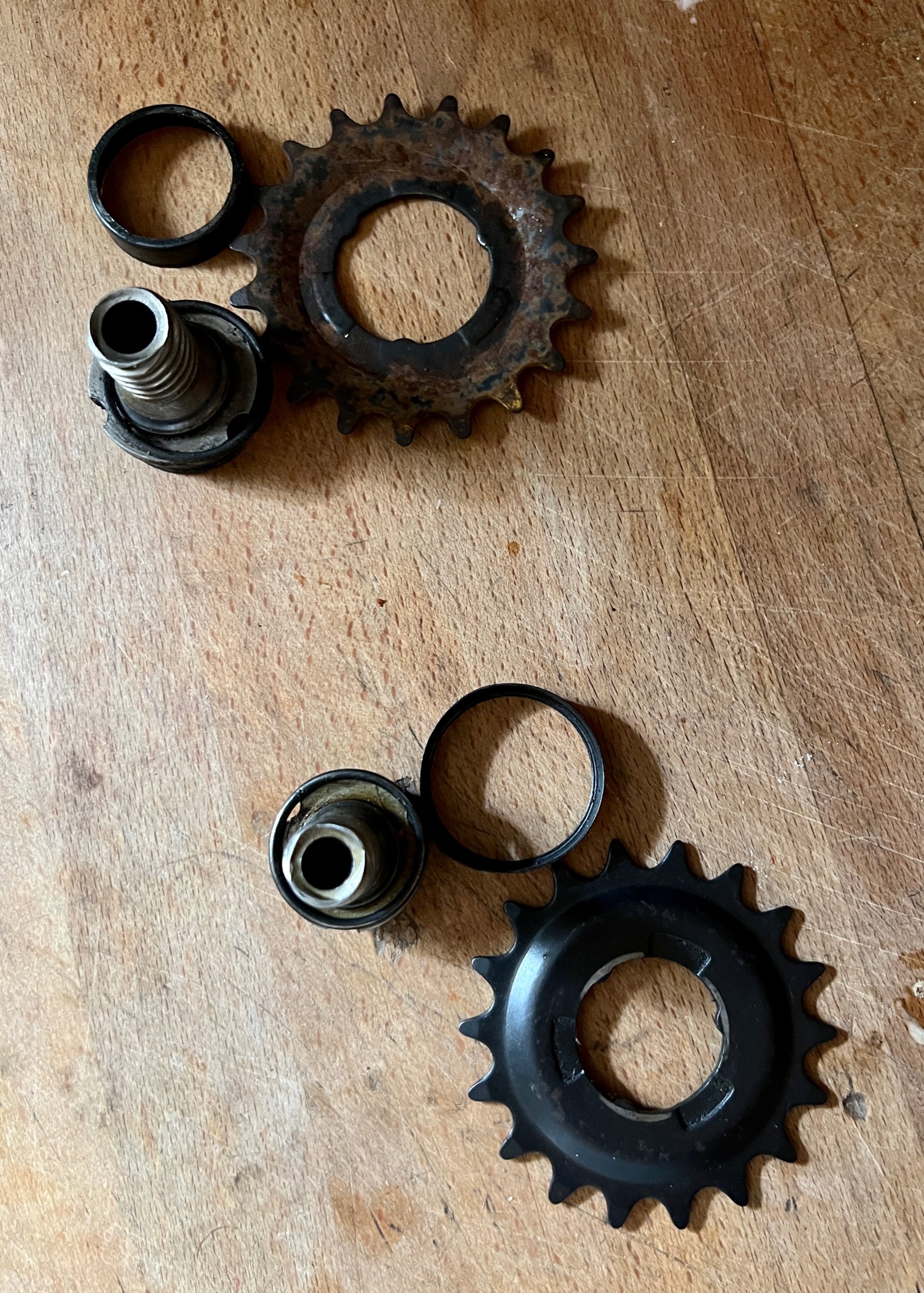 Back wheel gears