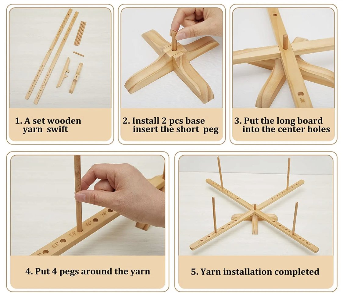 SewUseful: Portable Tabletop Yarn Swift (for Winding Yarn) : 9 Steps -  Instructables