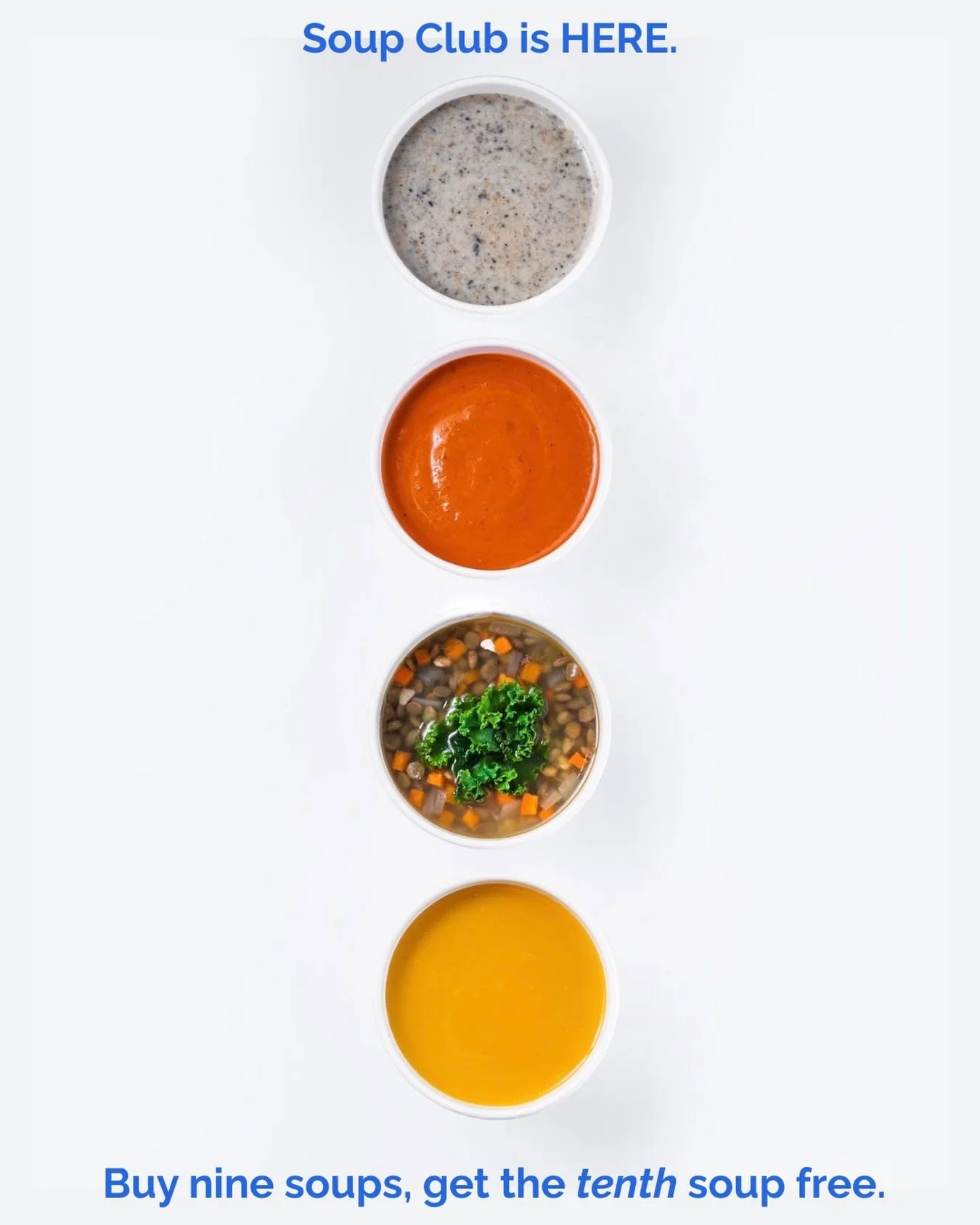 The chilly and wintry weather calls for a warm and cozy lunch. Lucky for you, soup club is on! Swing by the market today or order online - don&rsquo;t forget the tenth is free ✨

#mainstreetmarkets #mainefood #rocklandmaine #mainecafe #mainecatering