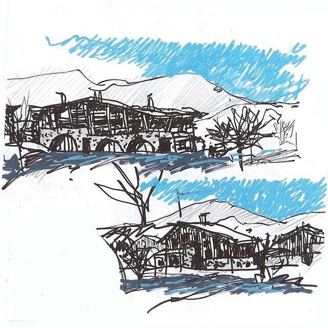 Thinking of the snow. I like the challenge of designing in unfamiliar places, trying to identify the appropriate character of the architecture and the landscape, and the context formed. So, I am going to the snow helping a team do just this. All we n