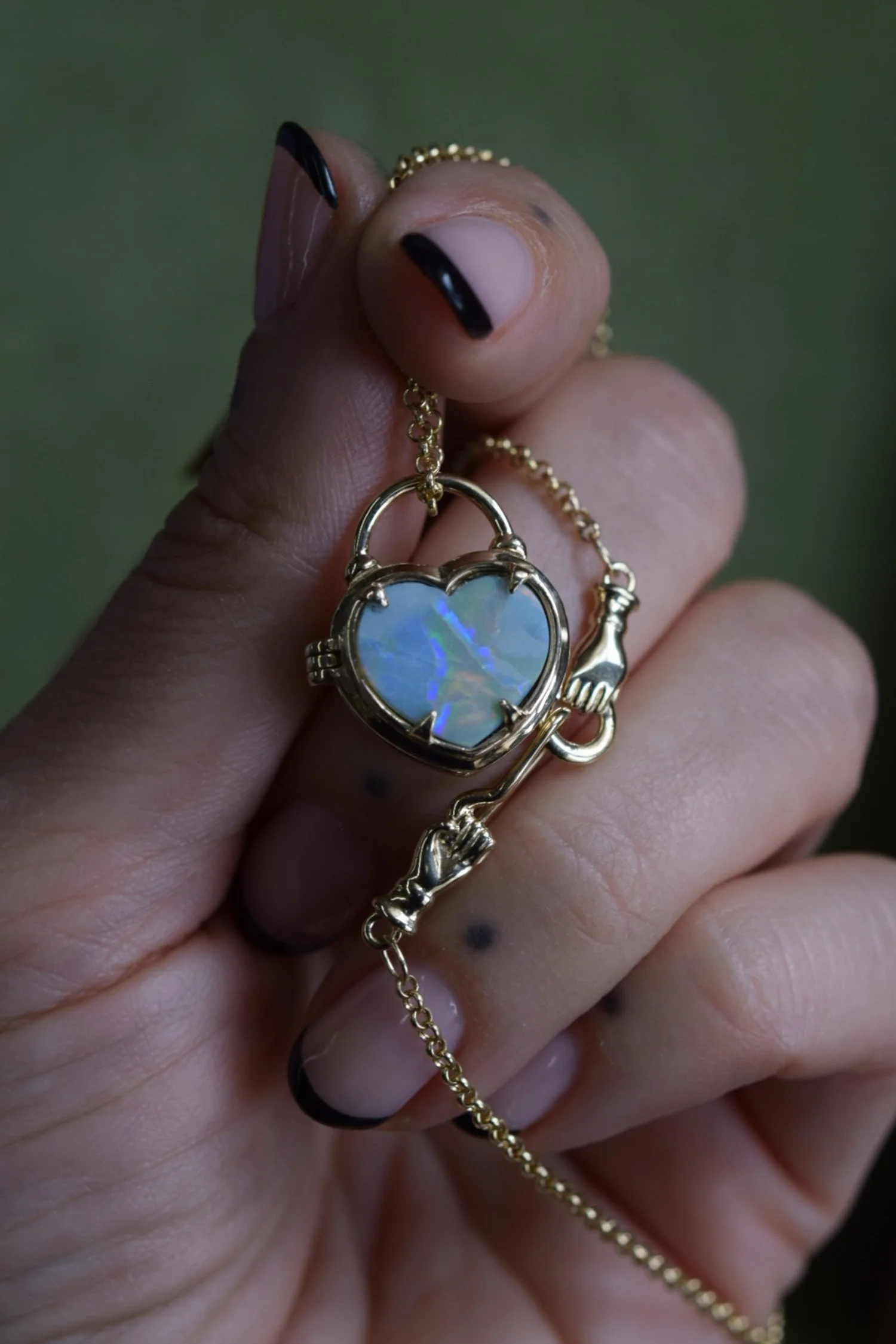 Opal Locket