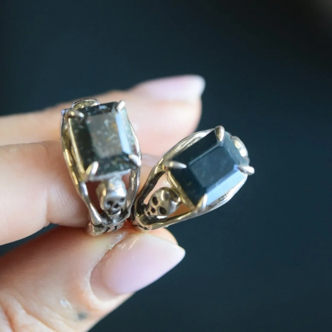 Green Jasper Skeleton