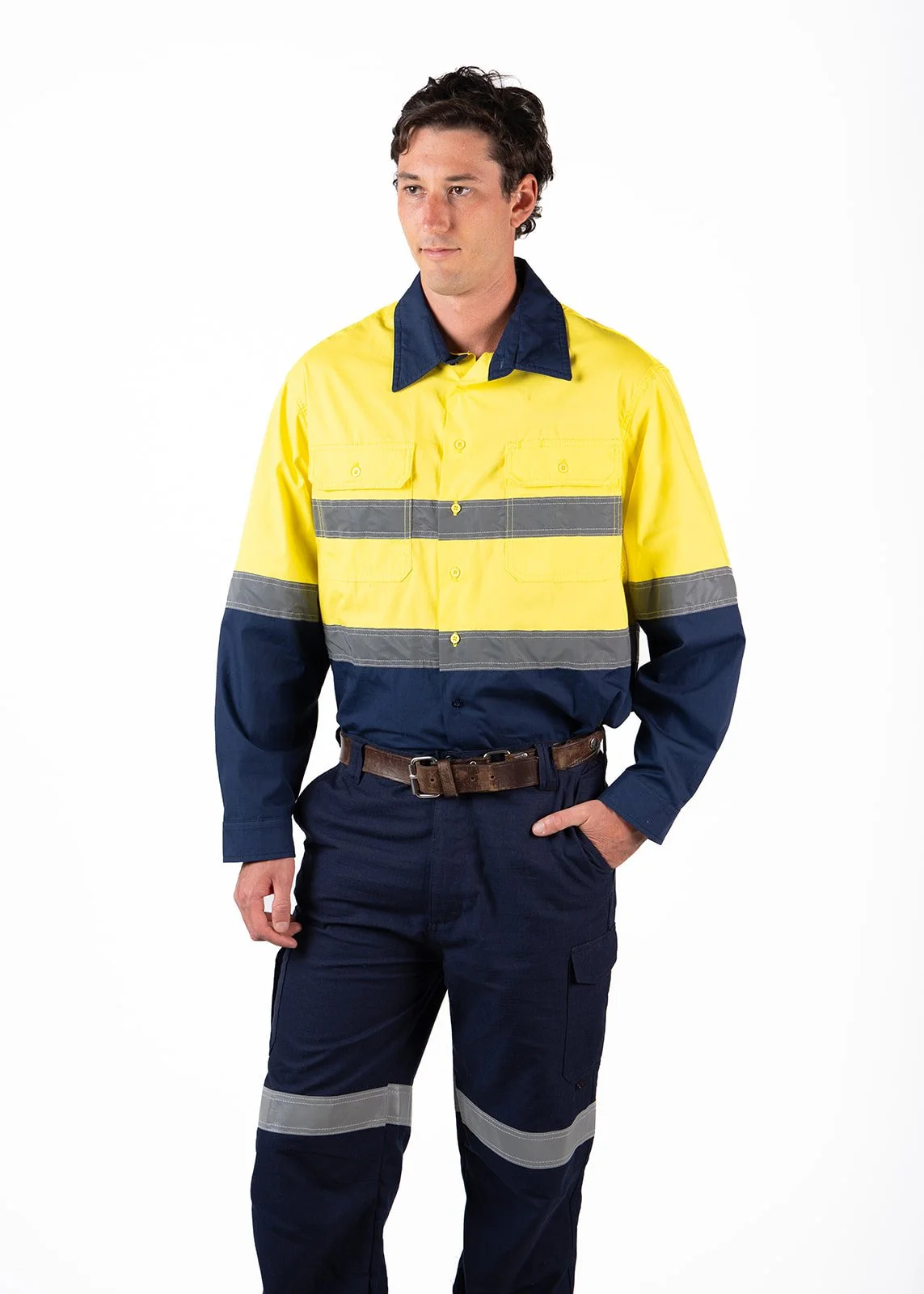 Lightweight Cotton Hi-Vis Shirt