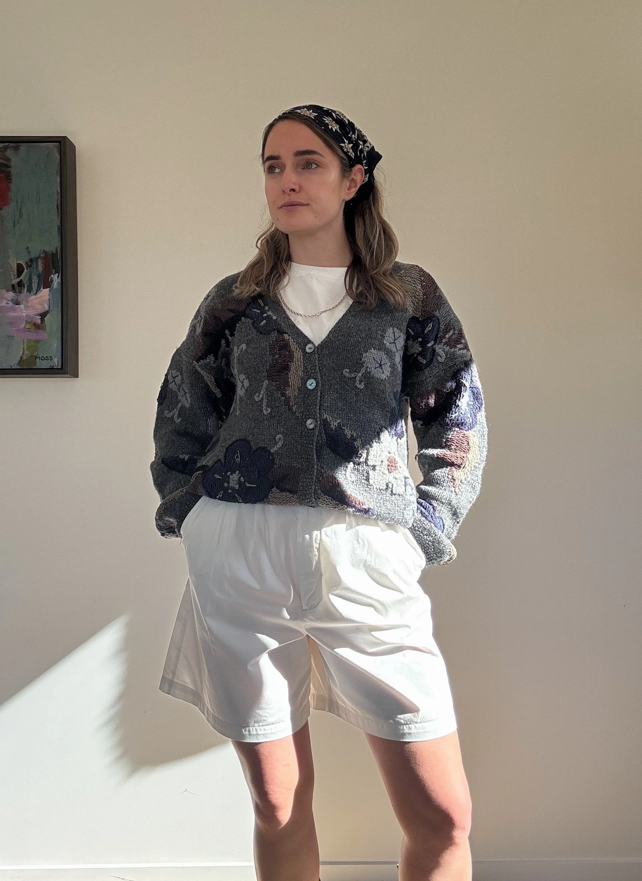 Vintage Wool Monsoon Flower Knit