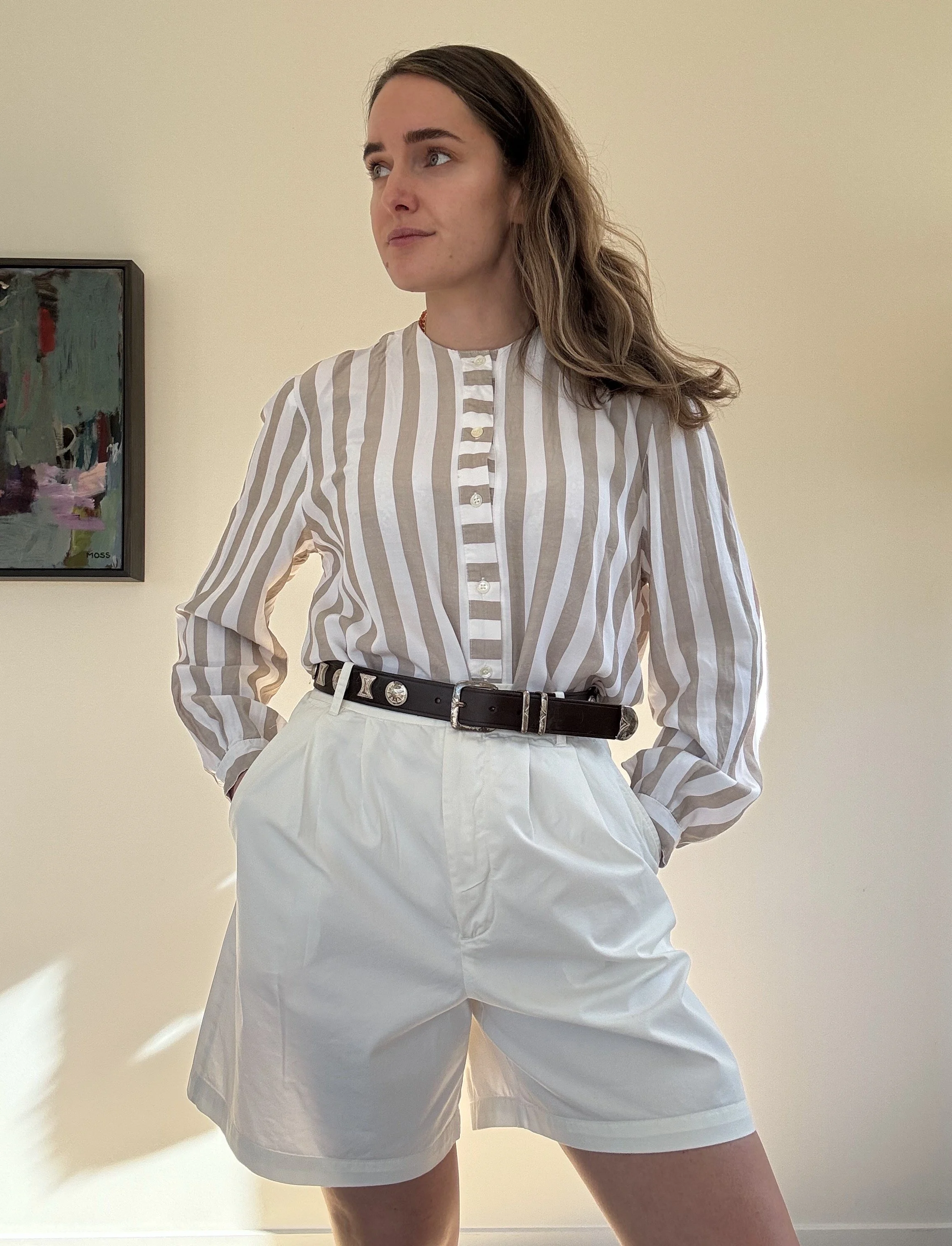 Vintage Trish Gregory Stripe 90’s Shirt