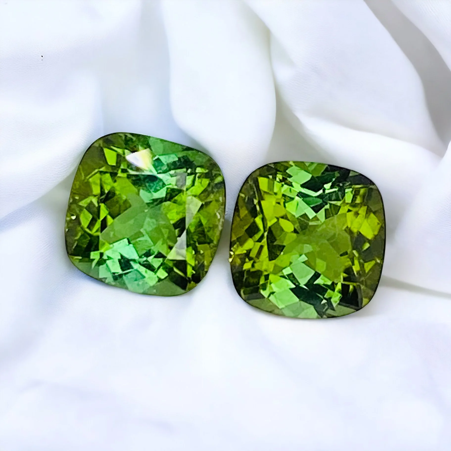 Green Tourmaline Pair