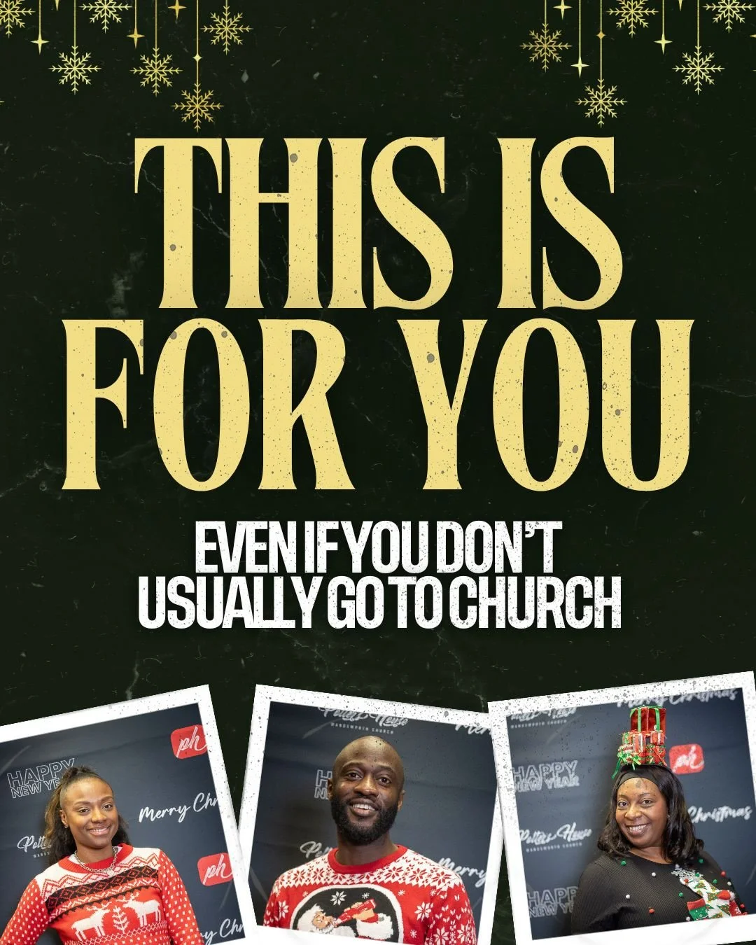 ✨ THIS IS FOR YOU ✨
Yes, even if you don&rsquo;t usually go to church.
Come and sing carols you know, feel moments that touch your heart, and experience community, joy, and hope &mdash; all in one room.

📅 Sunday 21st Dec | From 3pm
Best Christmas j