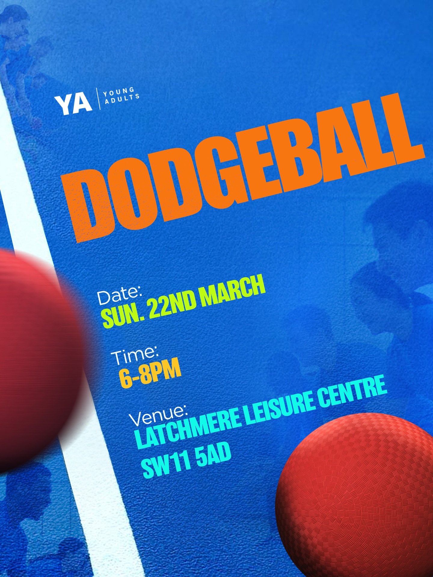 This Sunday we&rsquo;re turning up the heat 🔥
After church, it&rsquo;s GAME TIME 🏐💥
Young Adults Dodgeball is going down and it&rsquo;s about to get COMPETITIVE 
📍 Latchmere Leisure Centre
⏰ 6PM-8PM
Just bring yourself, your best aim, and your ga