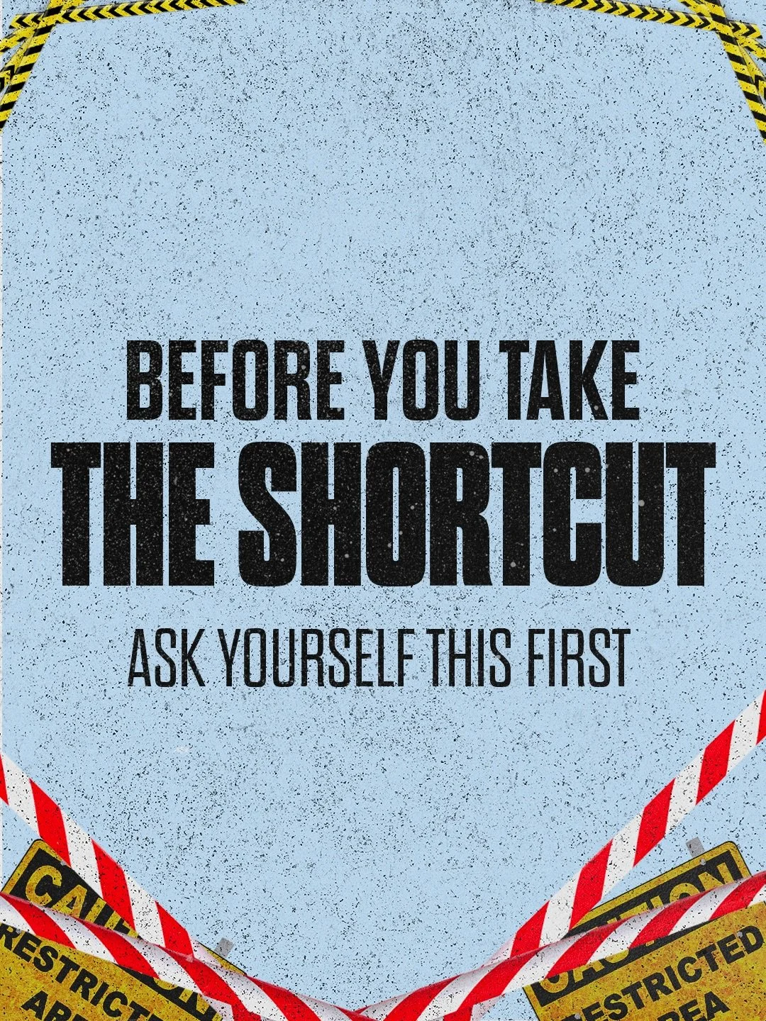 What&rsquo;s the cost of the shortcut you&rsquo;re considering? 

#Destiny #Obedience #Compromise #Character #BuiltDifferent