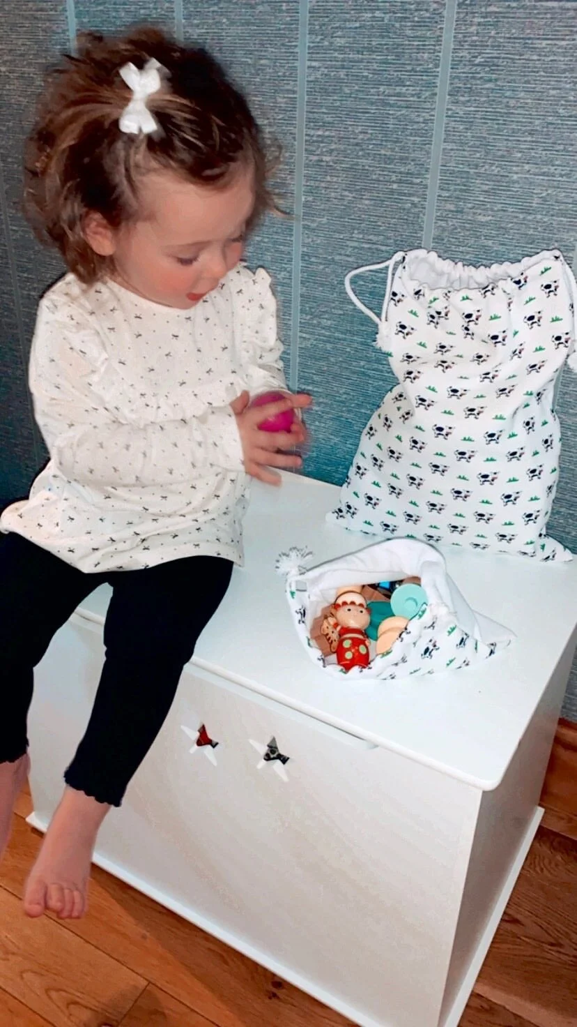 Classic Multi-Purpose bag in new hand drawn print