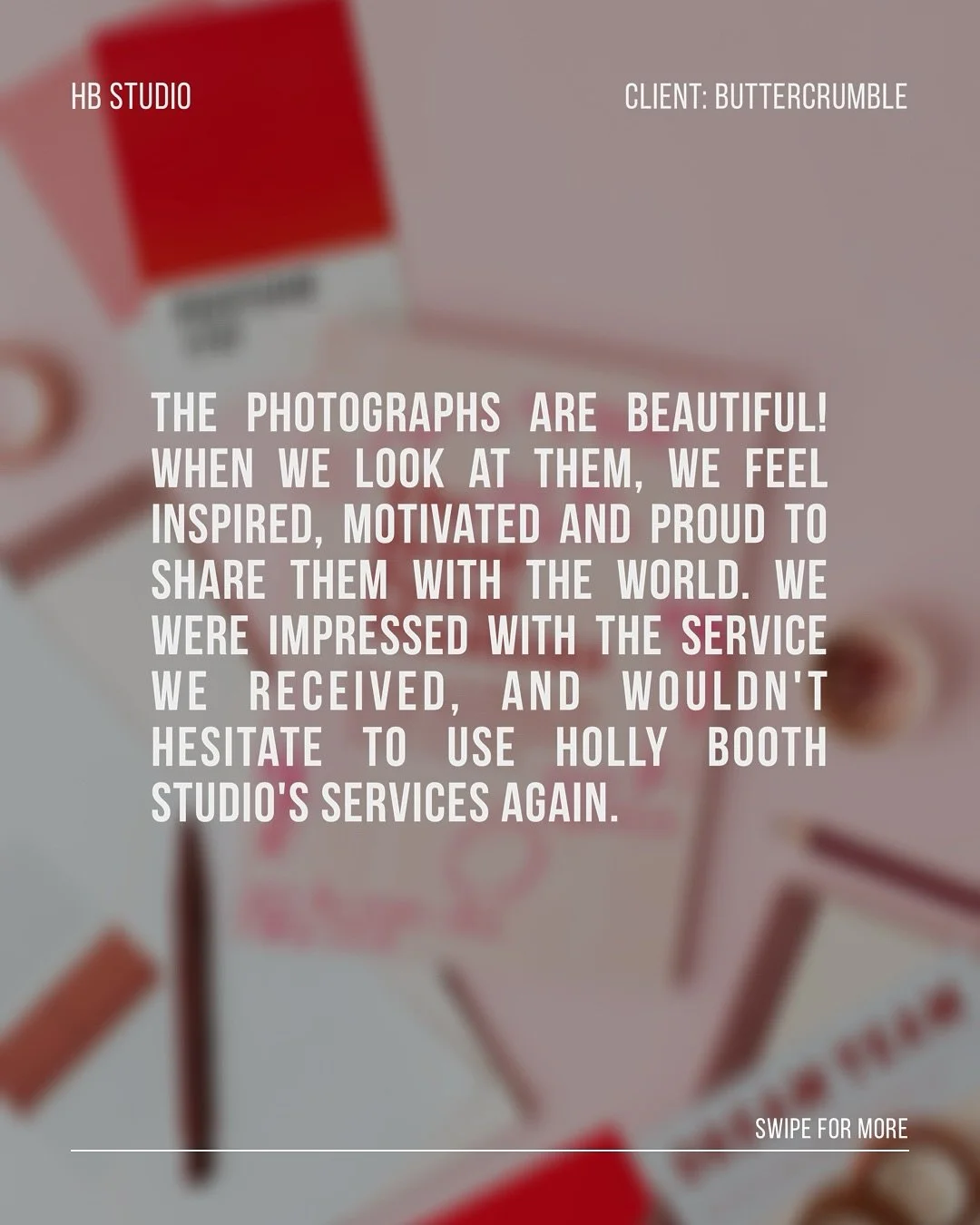 Abigail &amp; Chloe @buttercrumblecreative recently hired us to capture their Brand Power Manifesto, using our remote product photography service ✨ We created a selection of images that reflect their brand style &amp; colour palette, and here&rsquo;s
