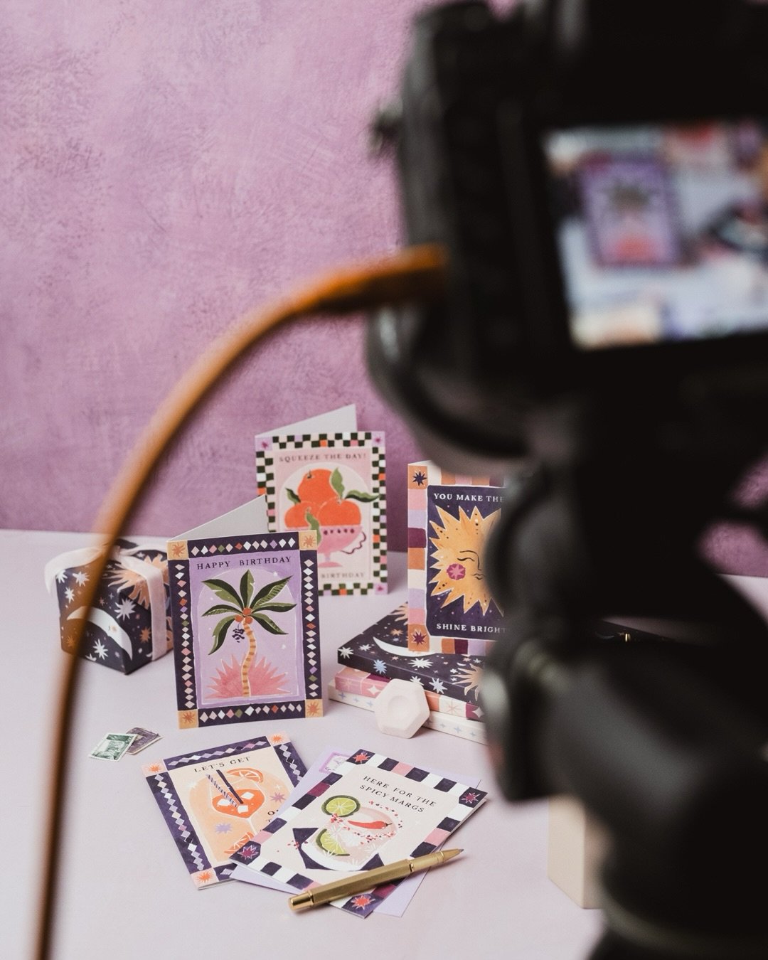 Behind the scenes on our recent photoshoot for @sisterpaperco 📸